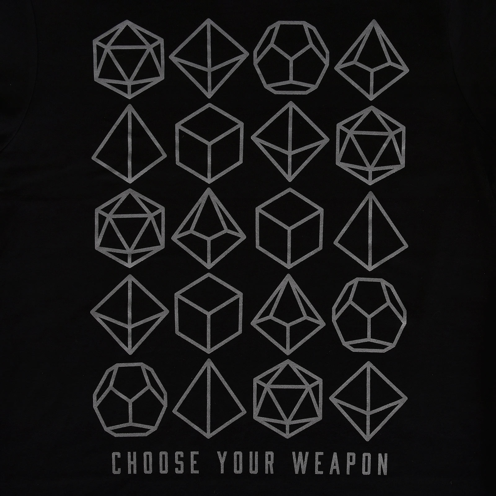 Choose Your Weapon Dice T-Shirt schwarz