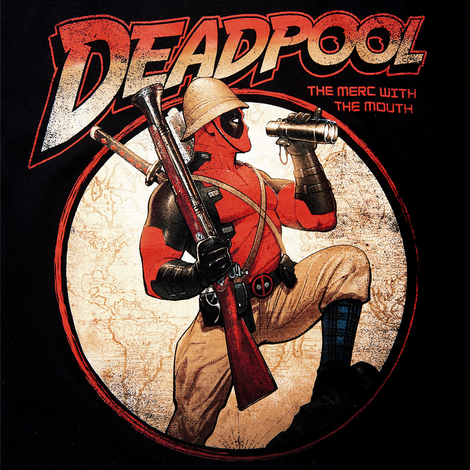 Deadpool - Time for Adventures T-Shirt schwarz