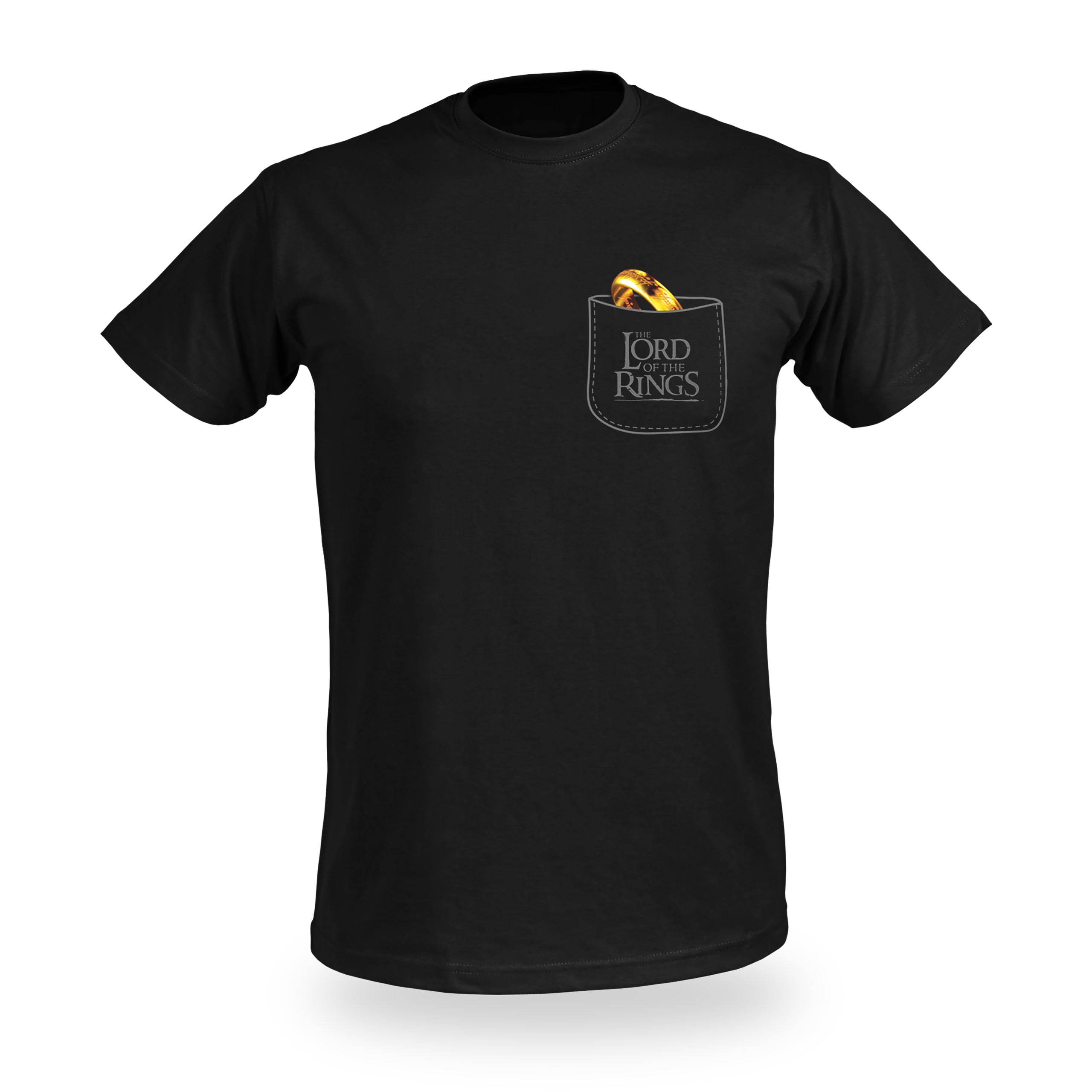 Herr der Ringe - Der Eine Ring Pocket T-Shirt schwarz