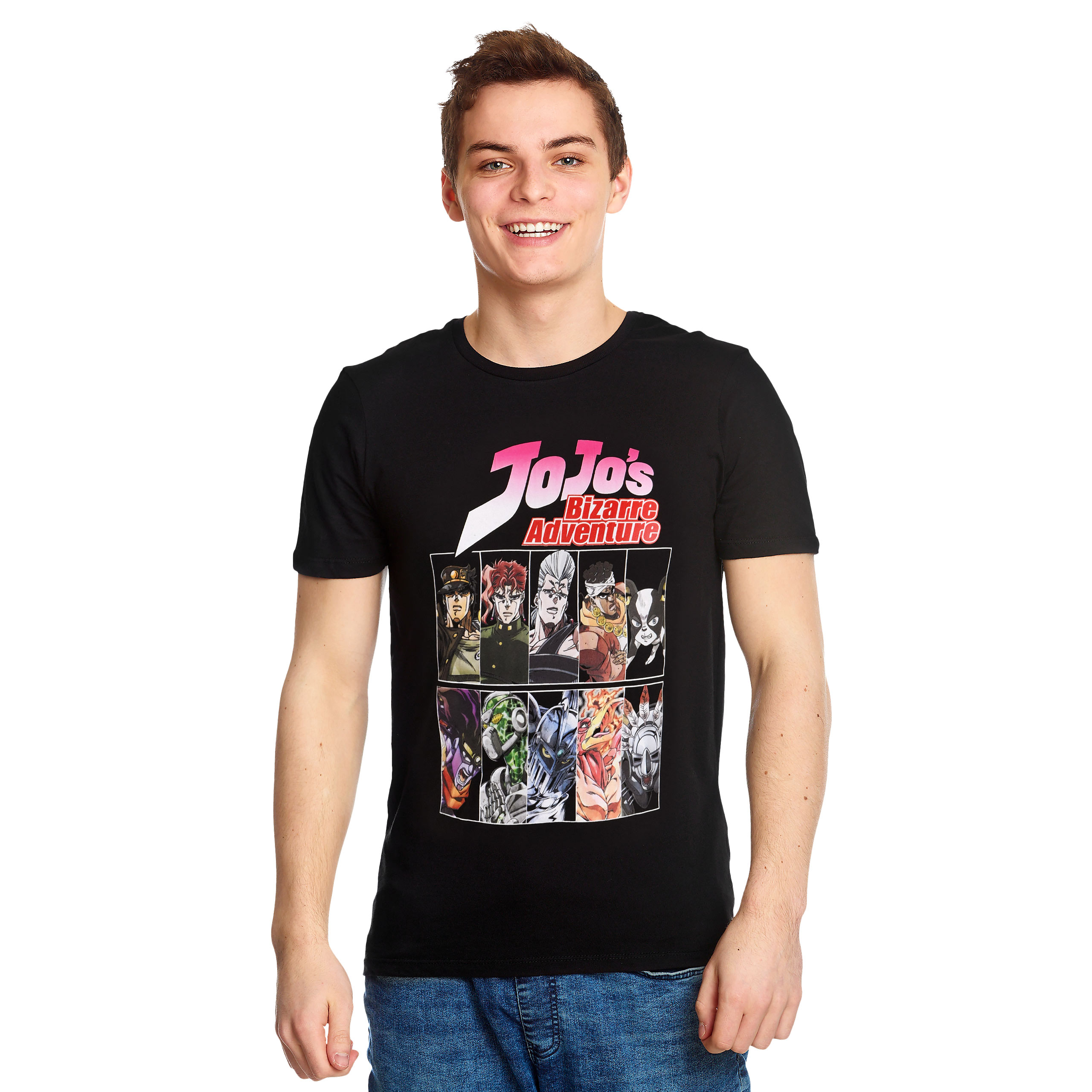 JoJo's Bizarre Adventure - Character T-Shirt schwarz