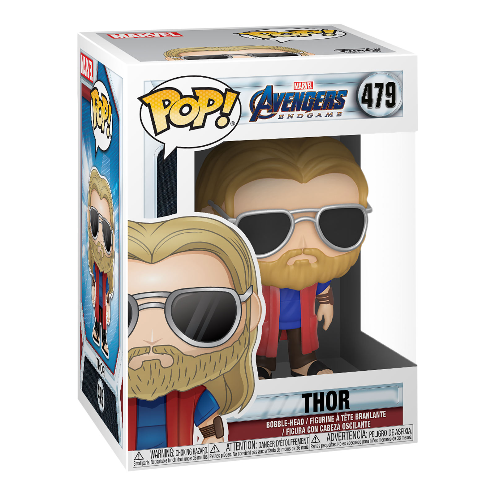 Avengers - Thor mit Sonnenbrille Endgame Funko Pop Wackelkopf-Figur