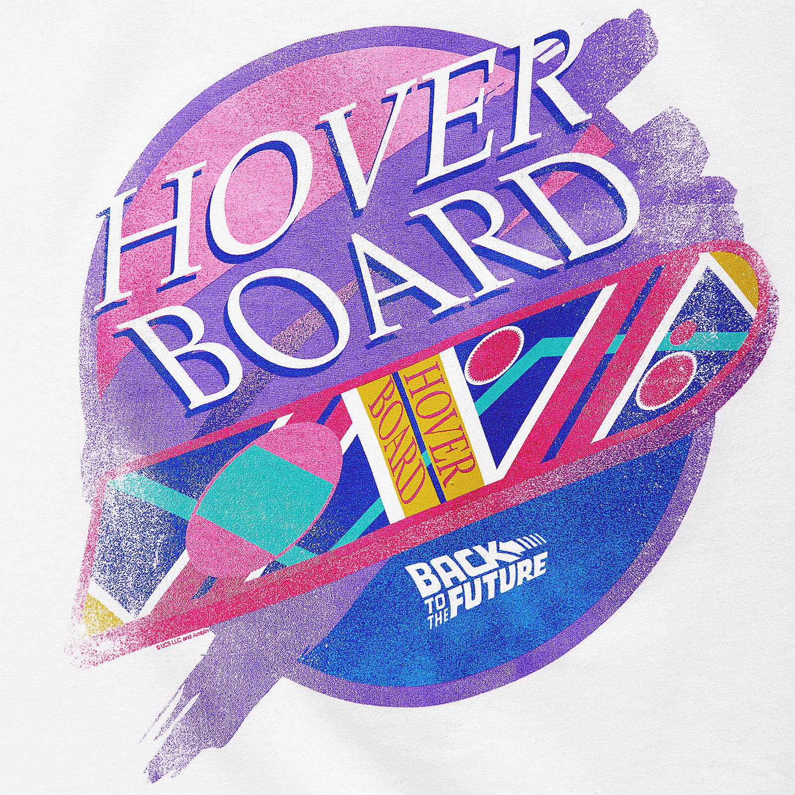 Zurück in die Zukunft - Hover Board T-Shirt weiß