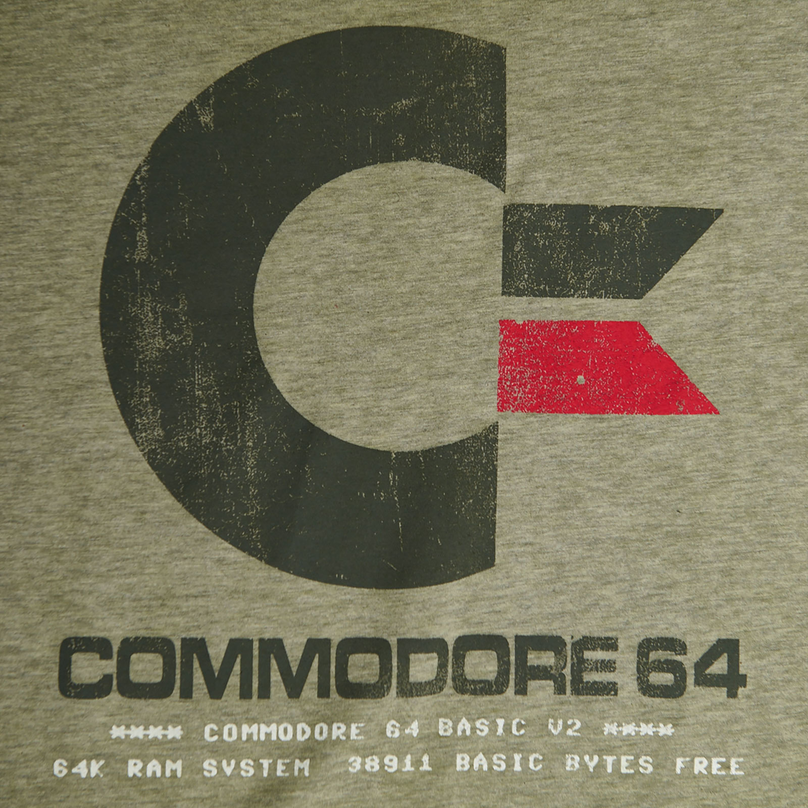 Commodore 64 - Vintage Logo T-Shirt oliv