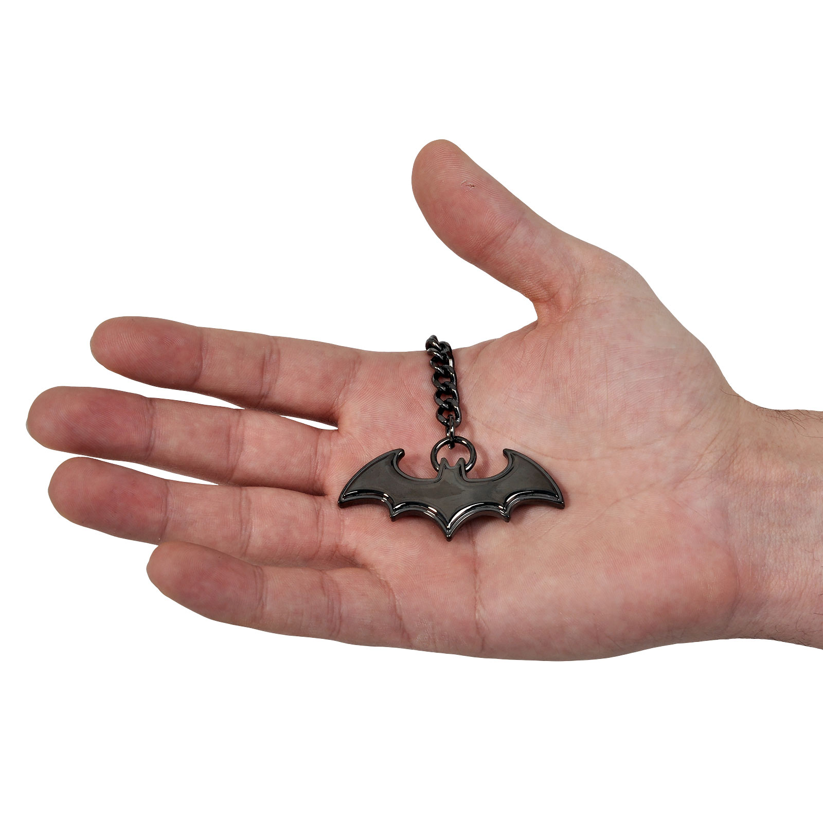 Batman Logo Schlüsselanhänger, schwarz