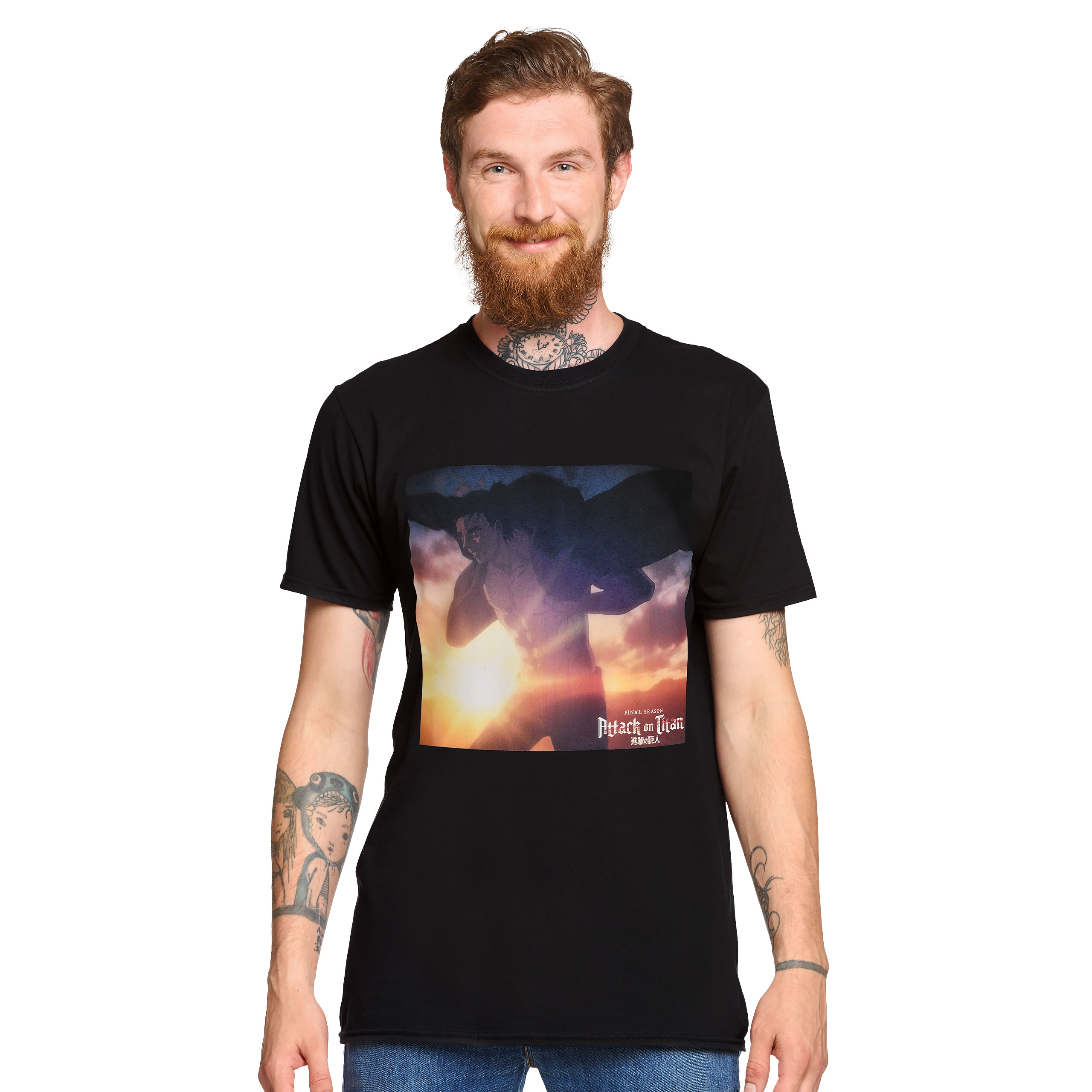 Attack on Titan - Eren T-Shirt schwarz