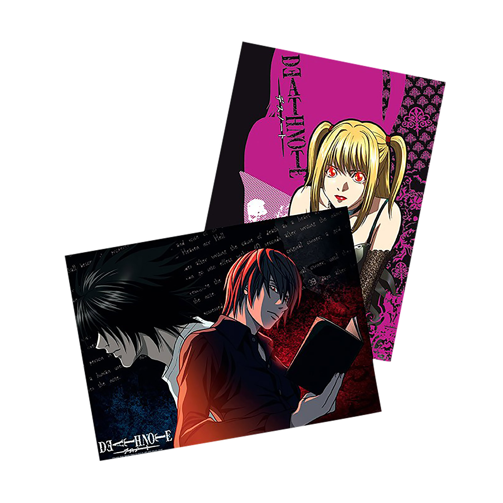 Death Note - L vs. Light & Misa Chibi Poster 2er Set