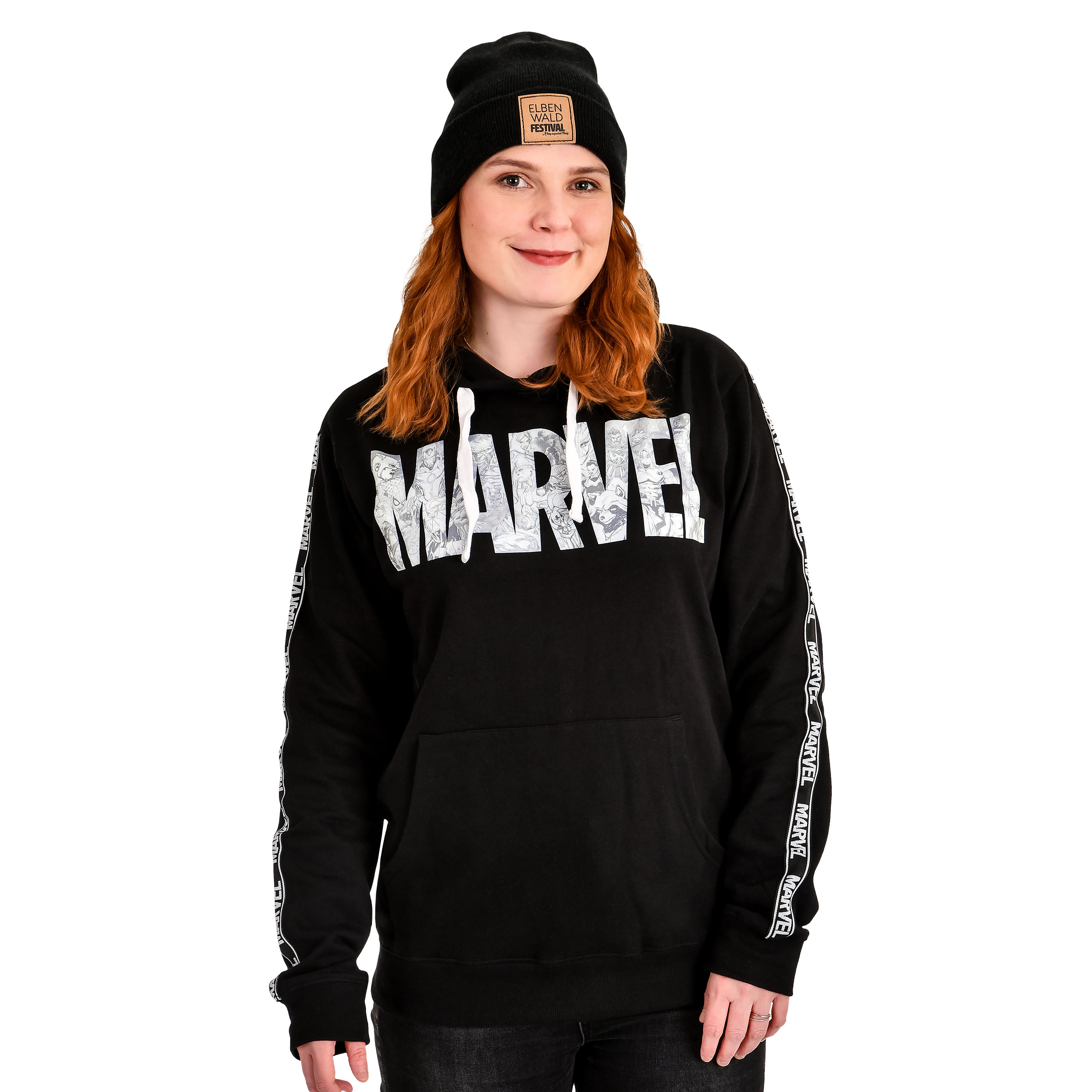 Marvel - Comic Logo Hoodie schwarz