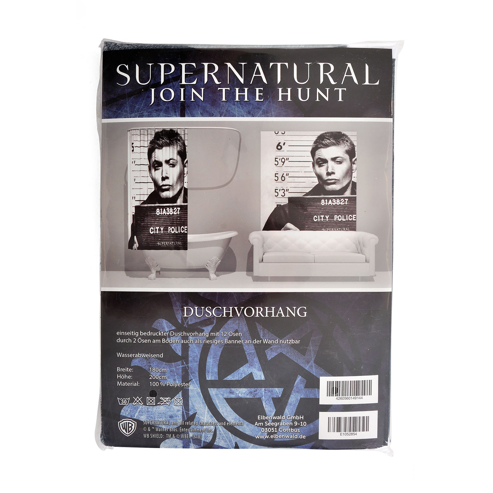 Supernatural - Dean in Jail Duschvorhang