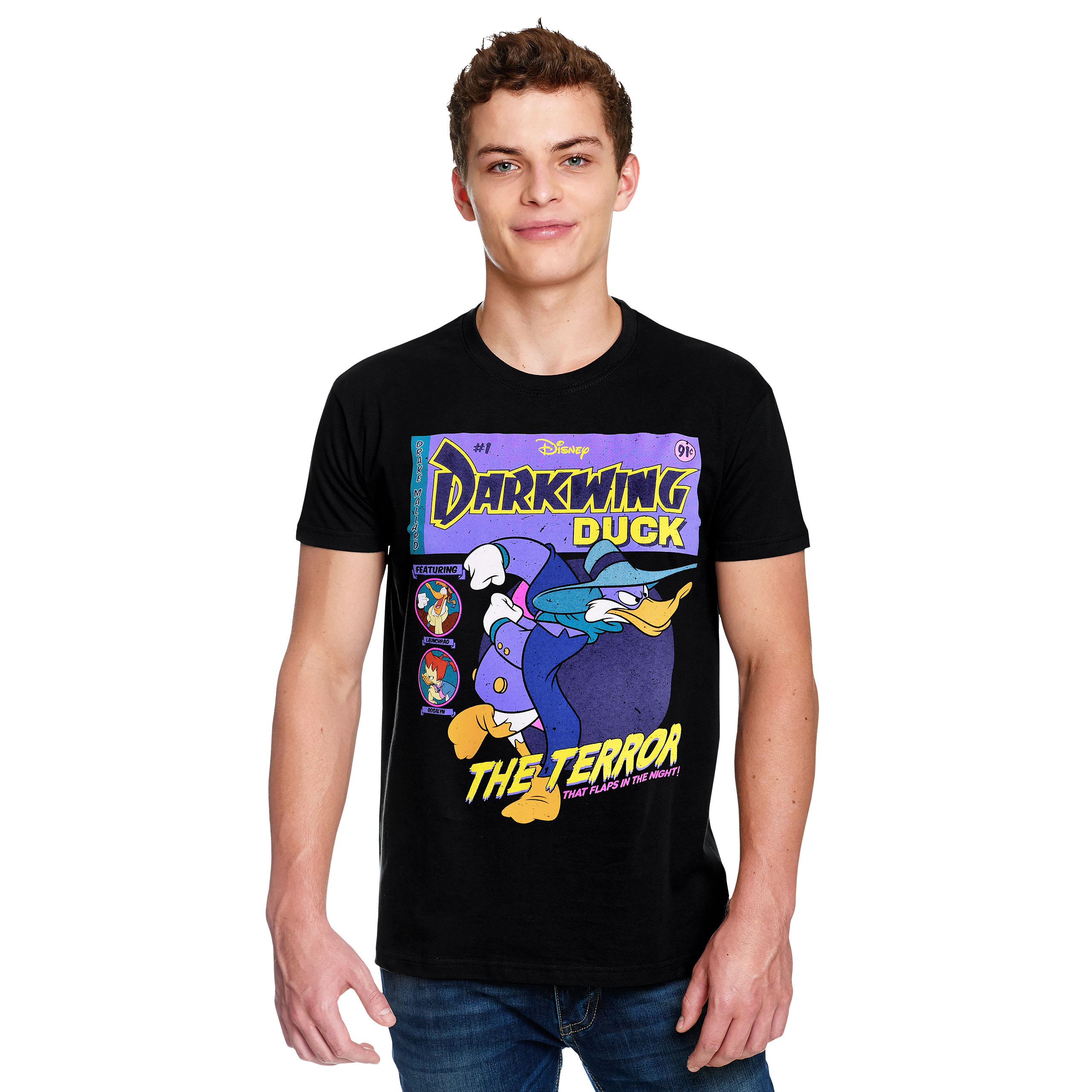 Darkwing Duck - Comic Cover T-Shirt schwarz