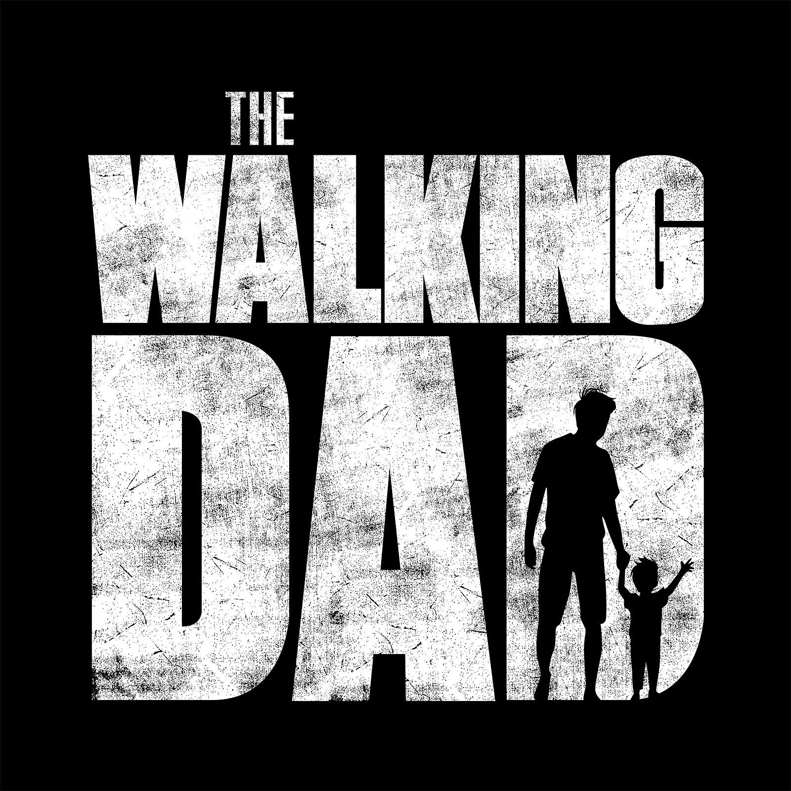 The Walking Dad T-Shirt für Walking Dead Fans schwarz