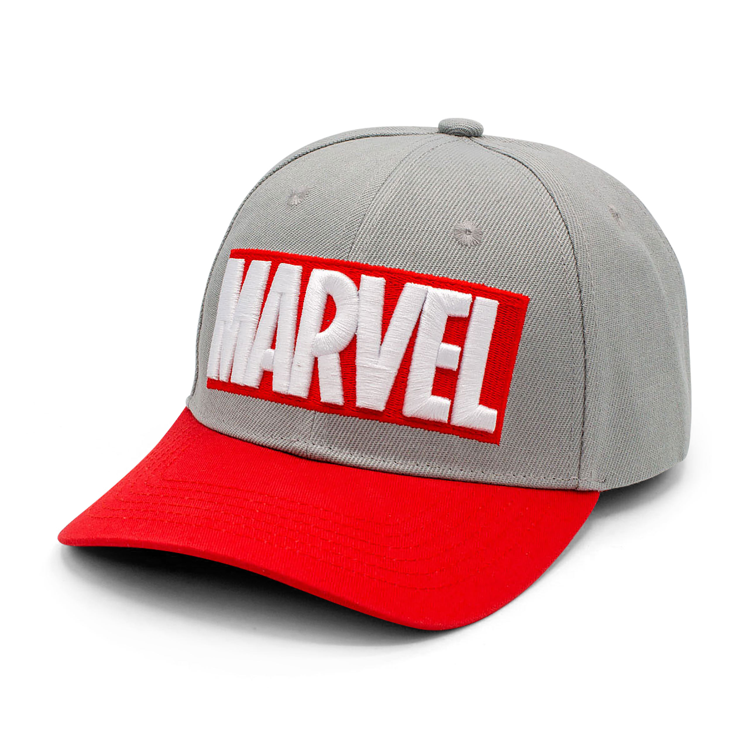 Marvel - Logo Basecap grau-rot