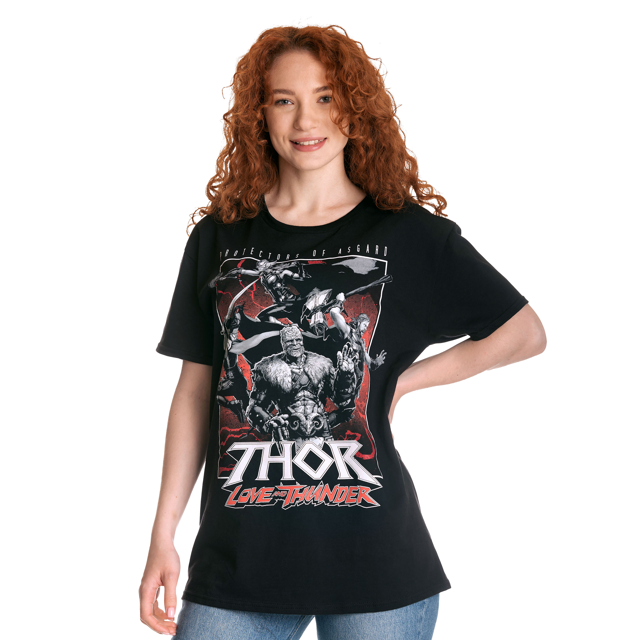 Thor Love & Thunder - Protectors of Asgard T-Shirt schwarz