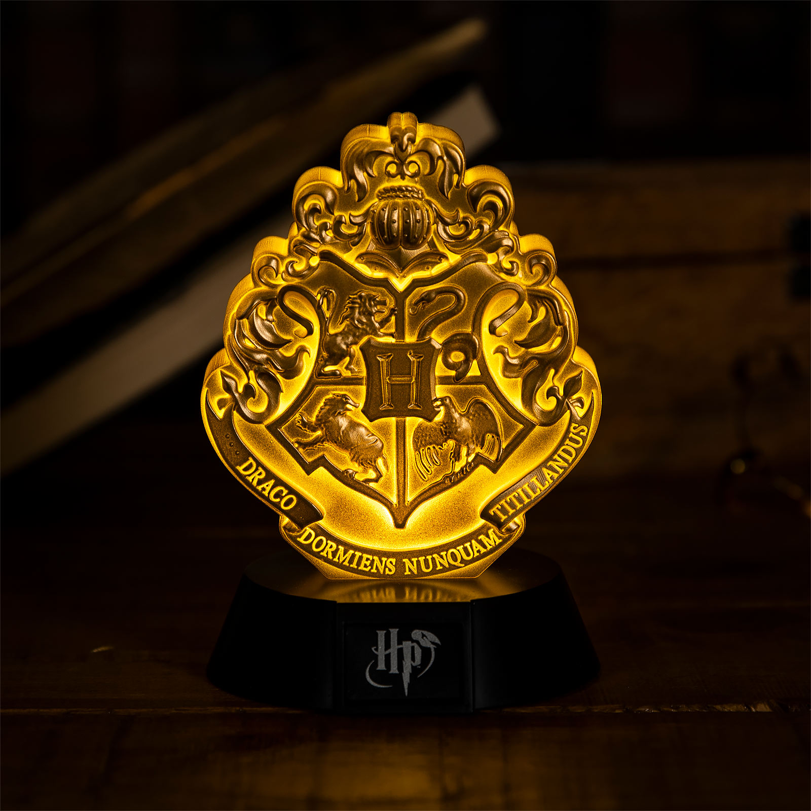 Harry Potter - Hogwarts Wappen 3D Icons Tischlampe