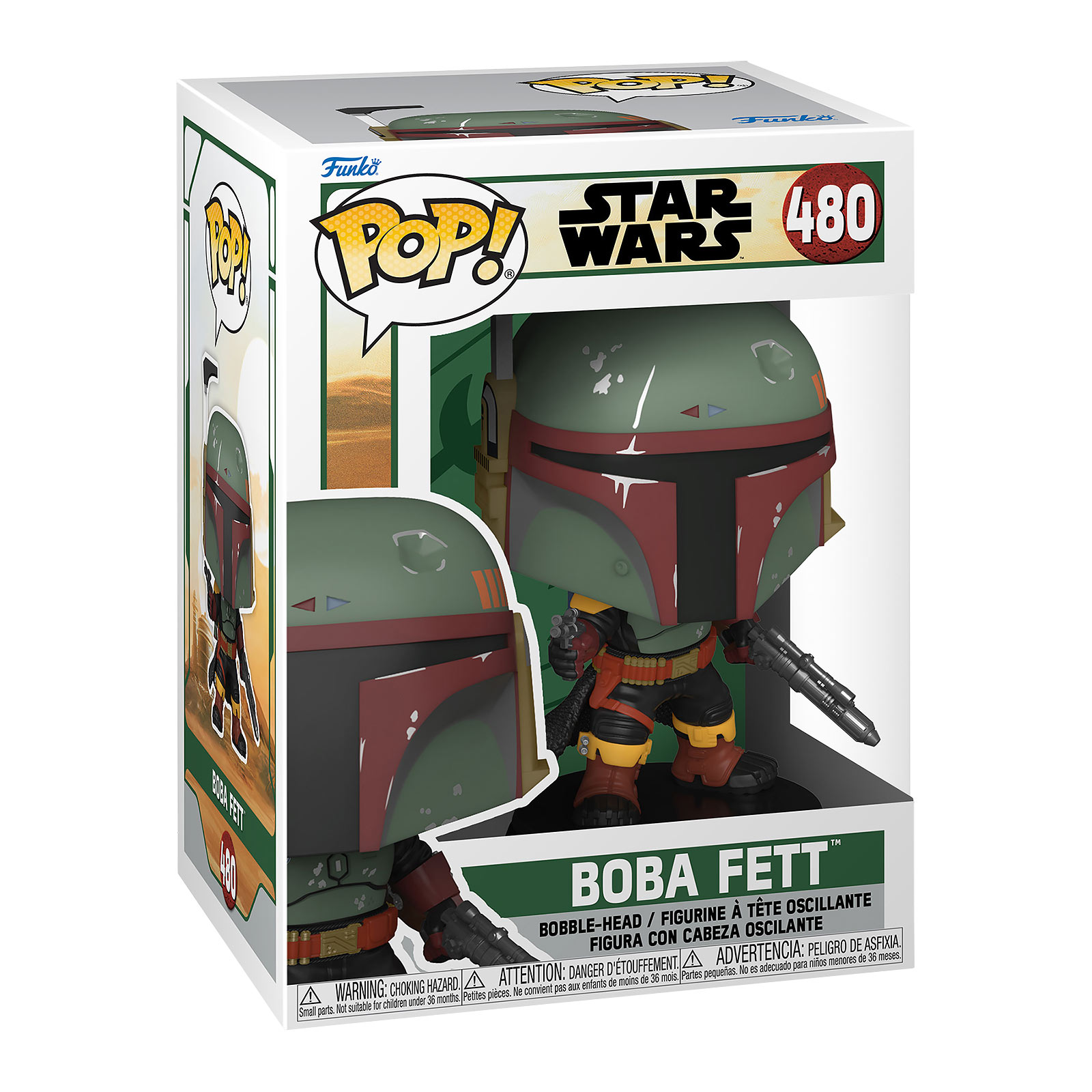 Boba Fett Funko Pop Wackelkopf-Figur - Star Wars The Book of Boba Fett