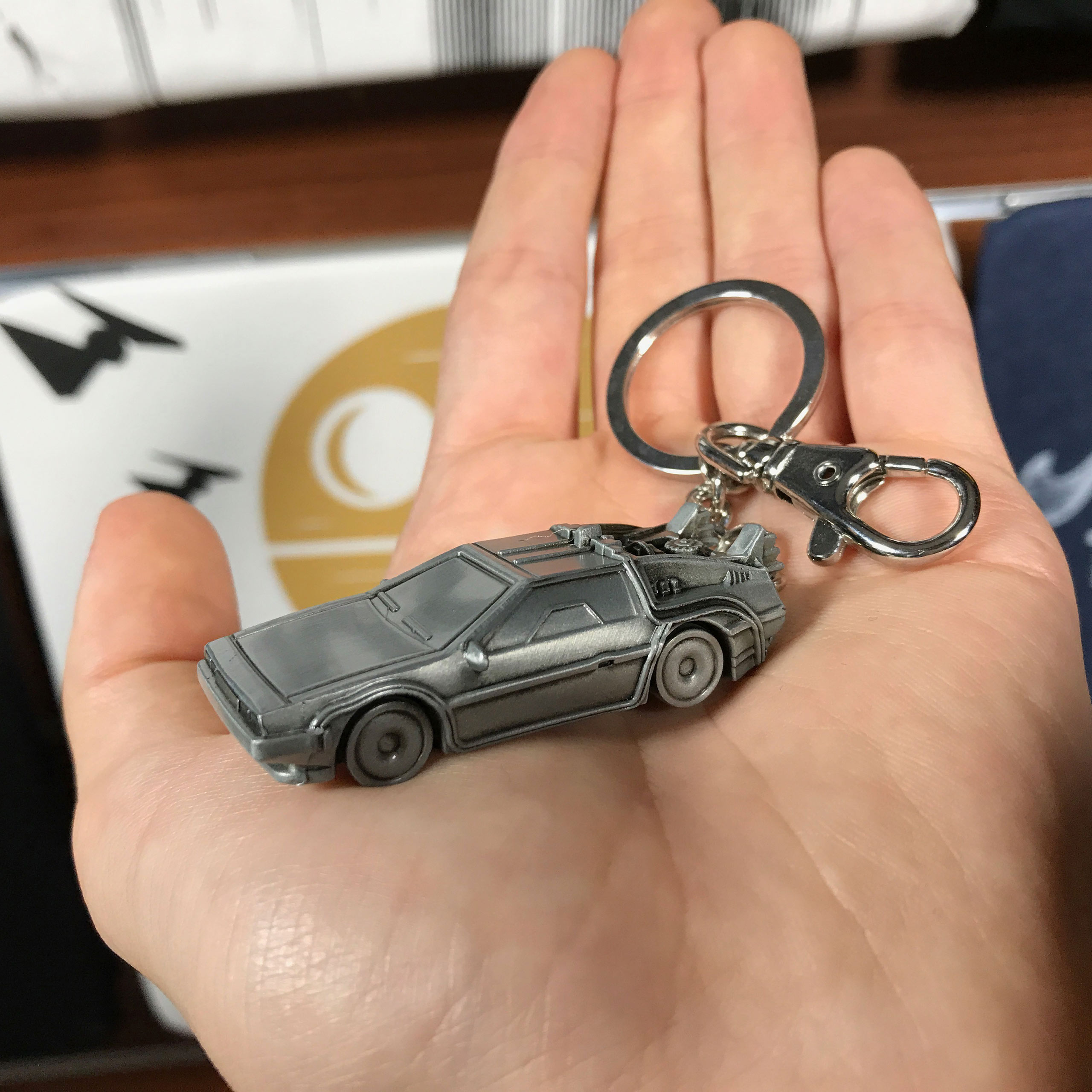 Zurück in die Zukunft - DeLorean 3D Schlüsselanhänger