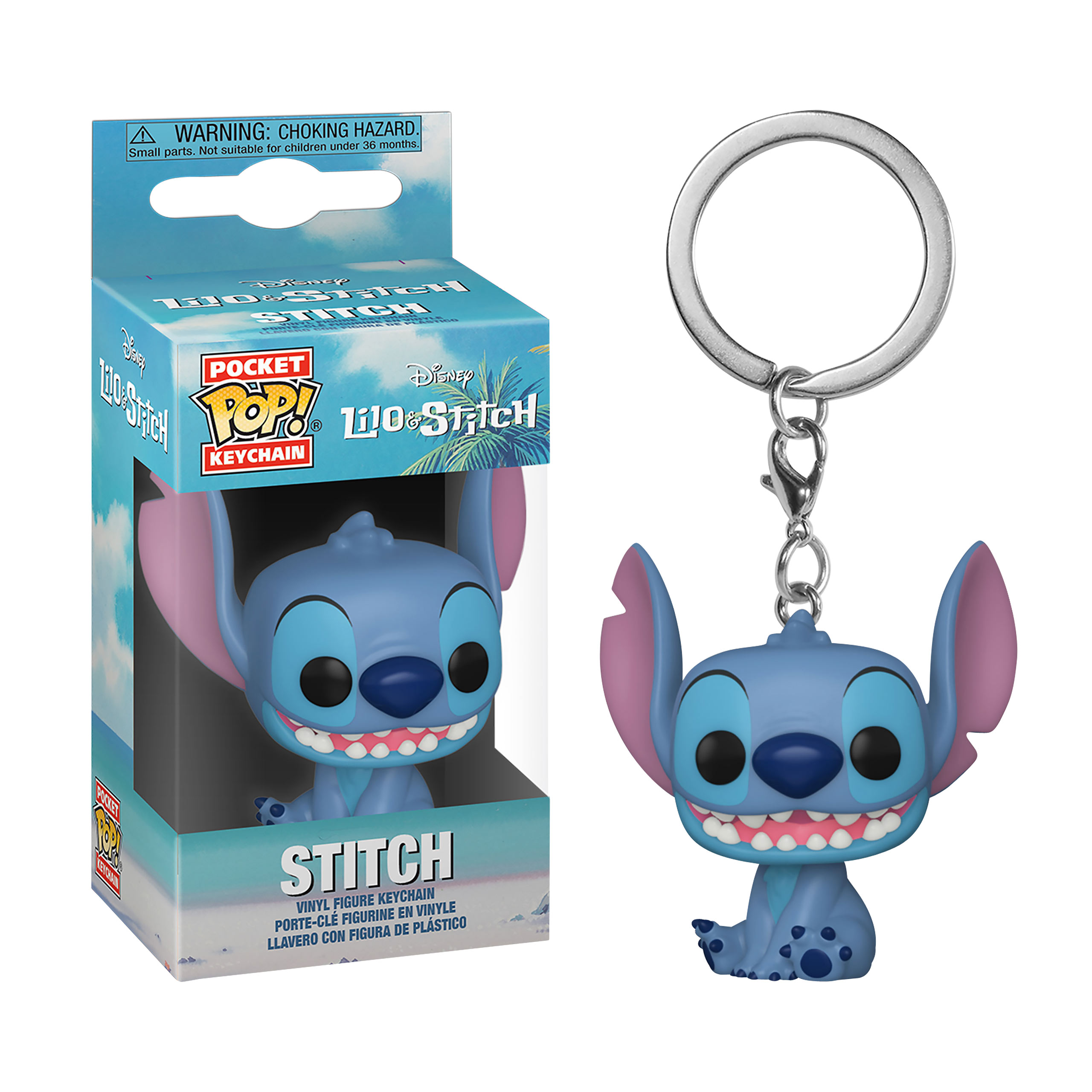Lilo & Stitch - Smiling Stitch Funko Pop Schlüsselanhänger