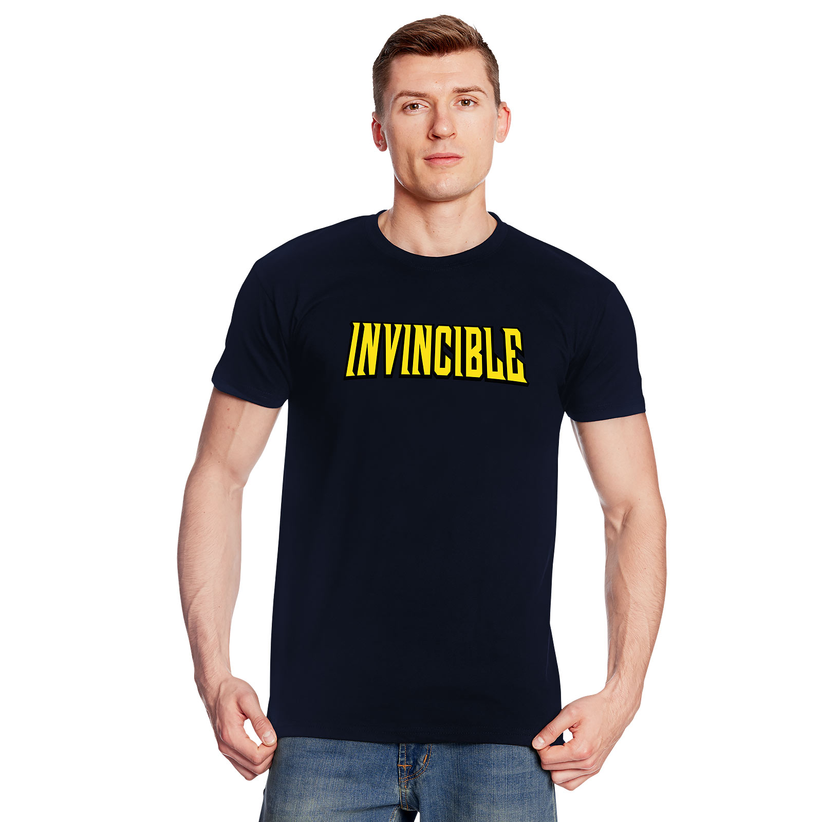 Logo T-Shirt für Invincible Fans blau