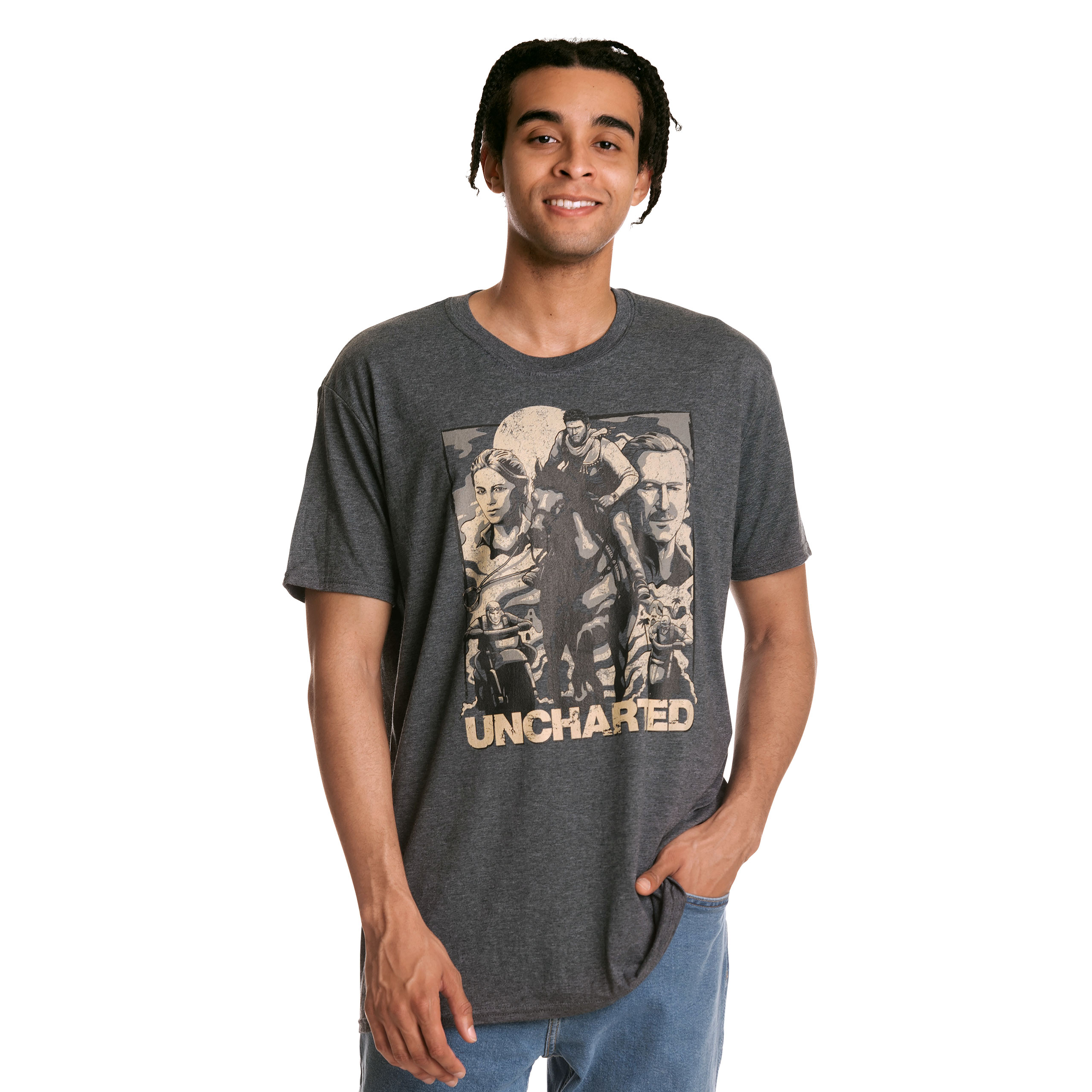 Uncharted - Cover Page T-Shirt grau