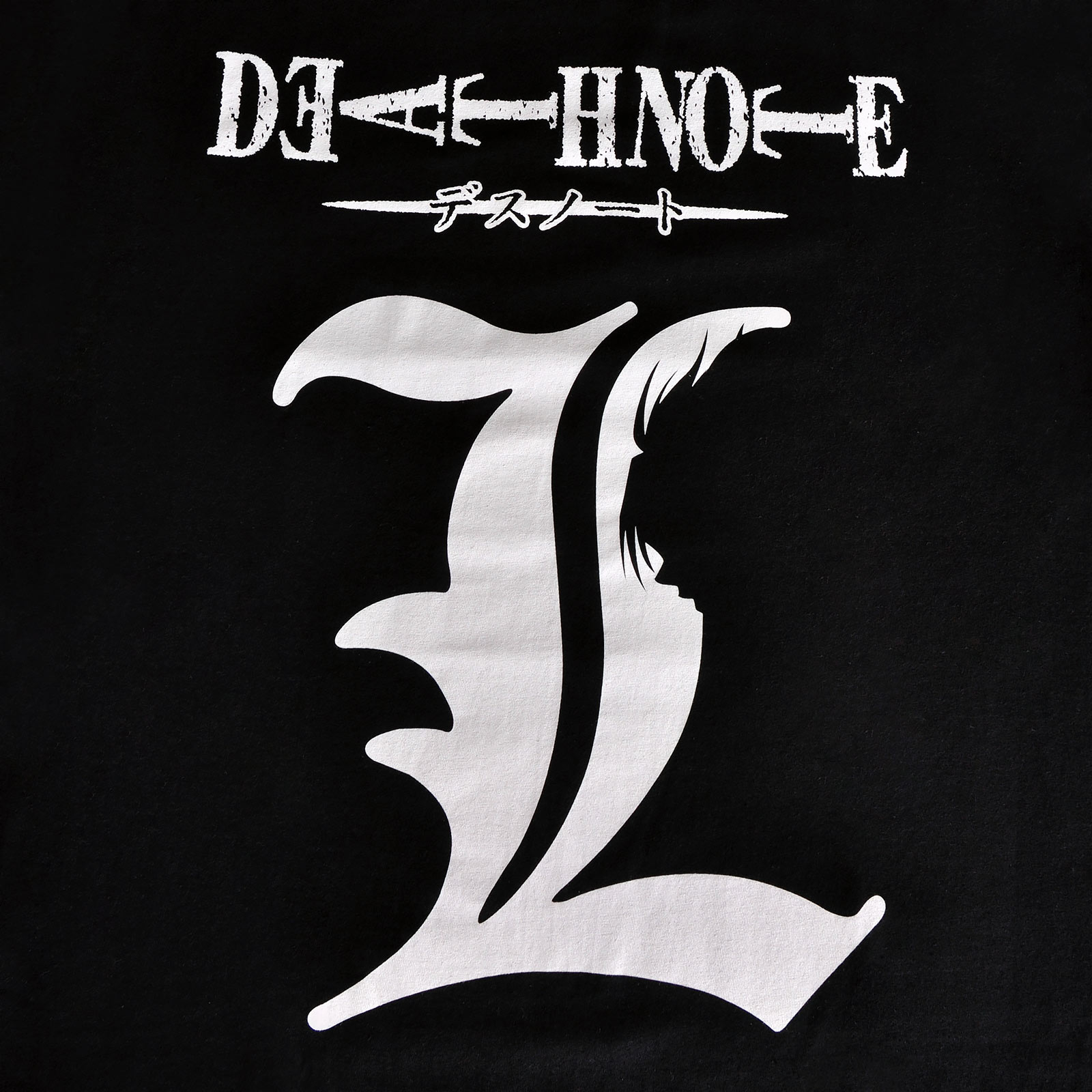 Death Note - L Silhouette T-Shirt schwarz