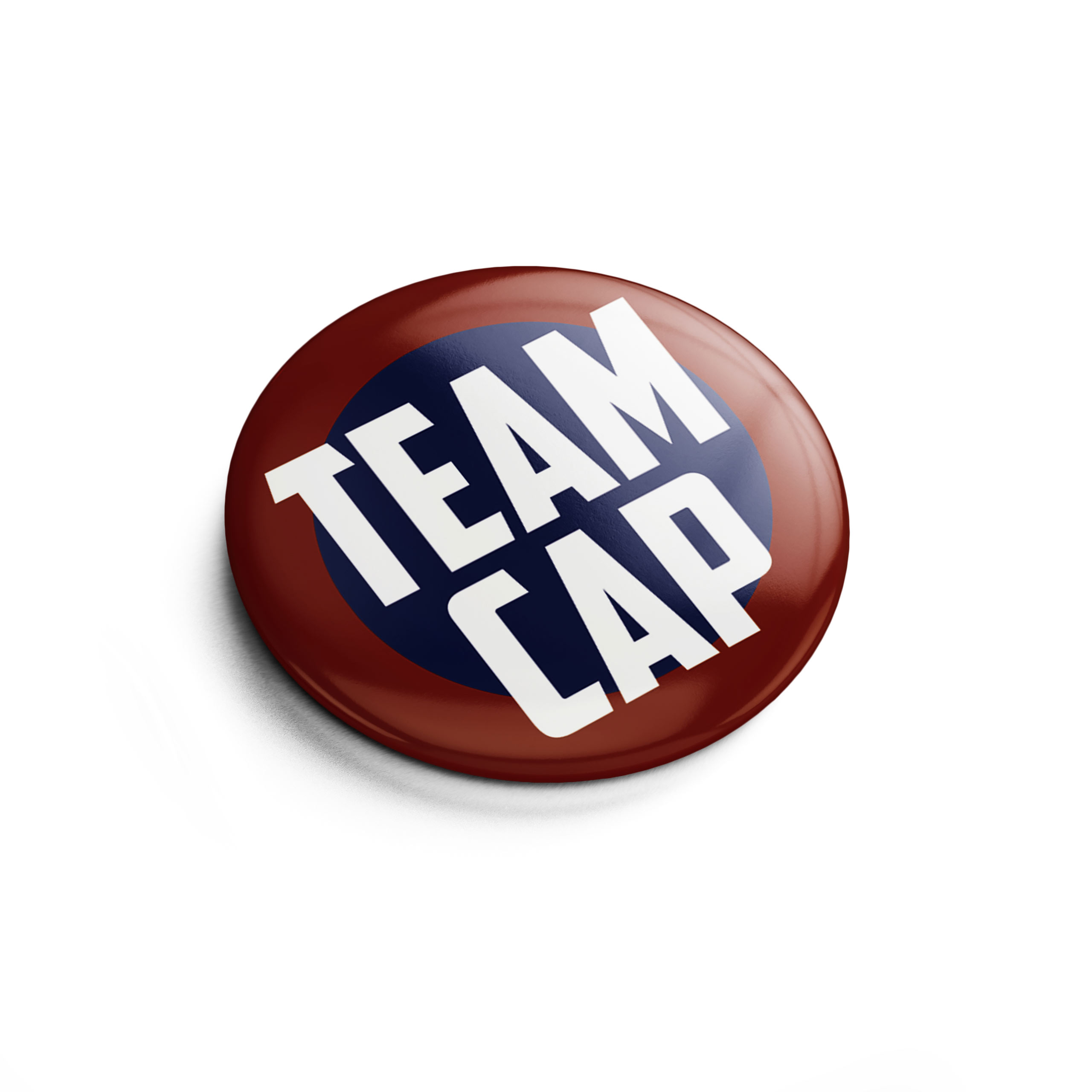 Team Cap Button für Captain America Fans