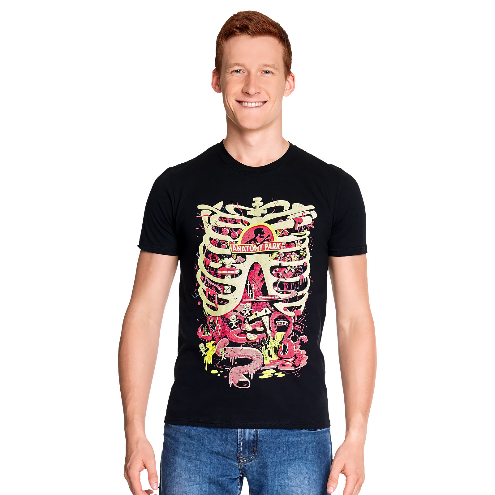 Rick and Morty - Anatomy Park T-Shirt schwarz