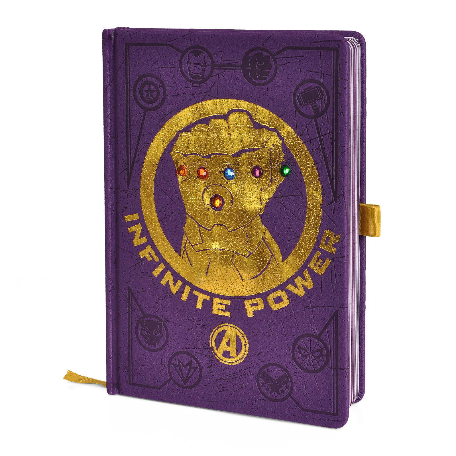 Avengers - Infinity Gauntlet Premium Notizbuch A5 mit Leuchteffekt