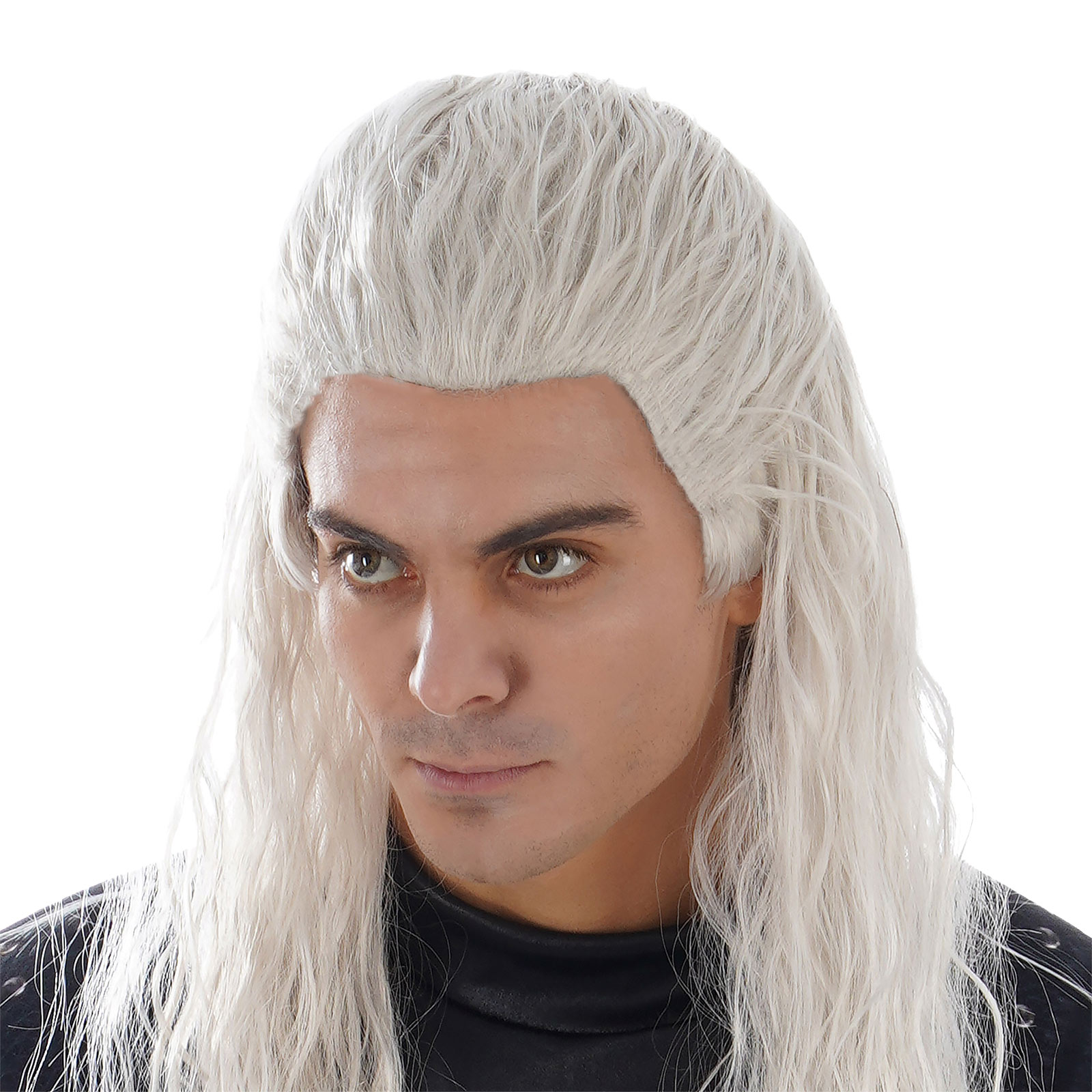 Geralt Kostüm Perücke für Witcher Fans
