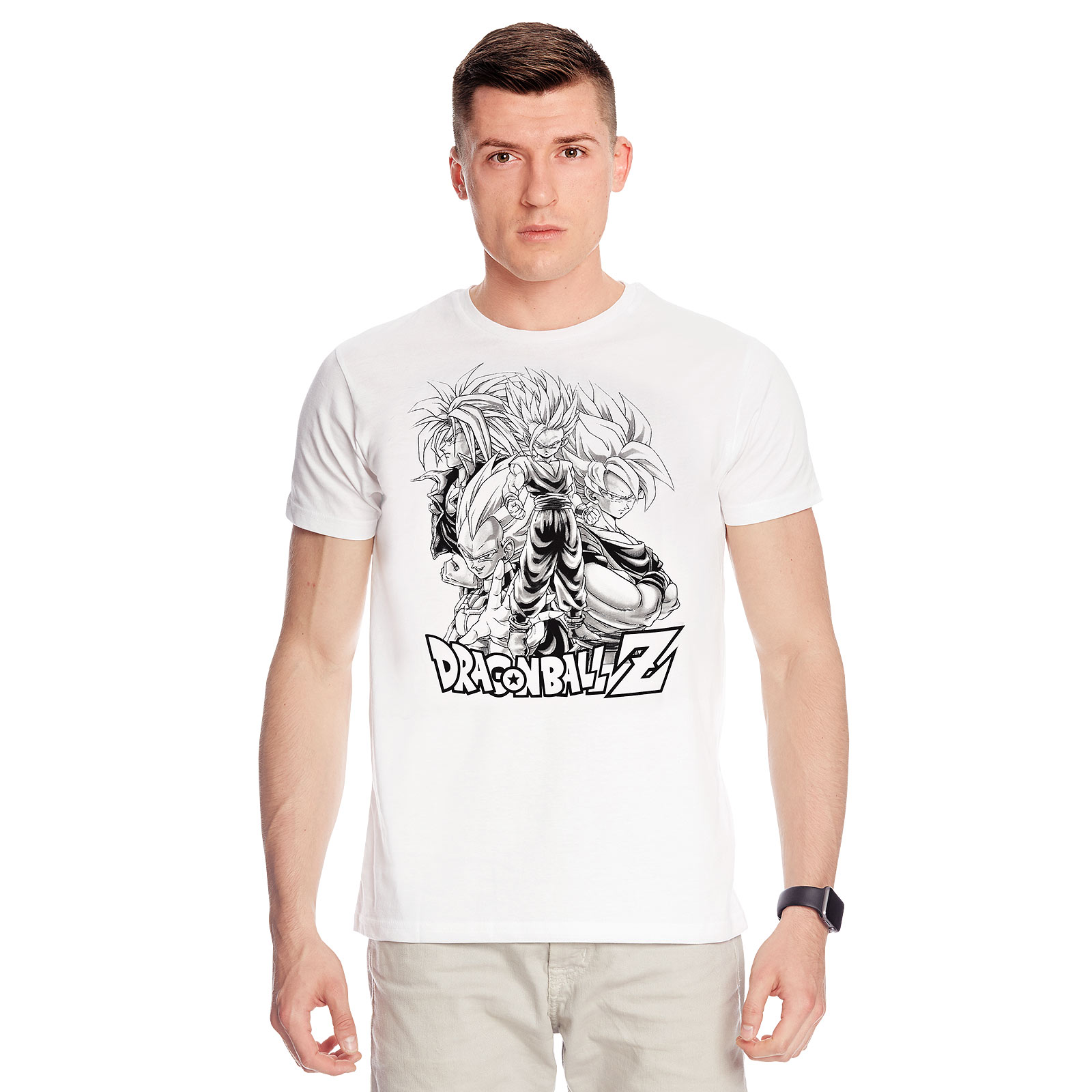 Dragon Ball - Saiyajin Group T-Shirt weiß