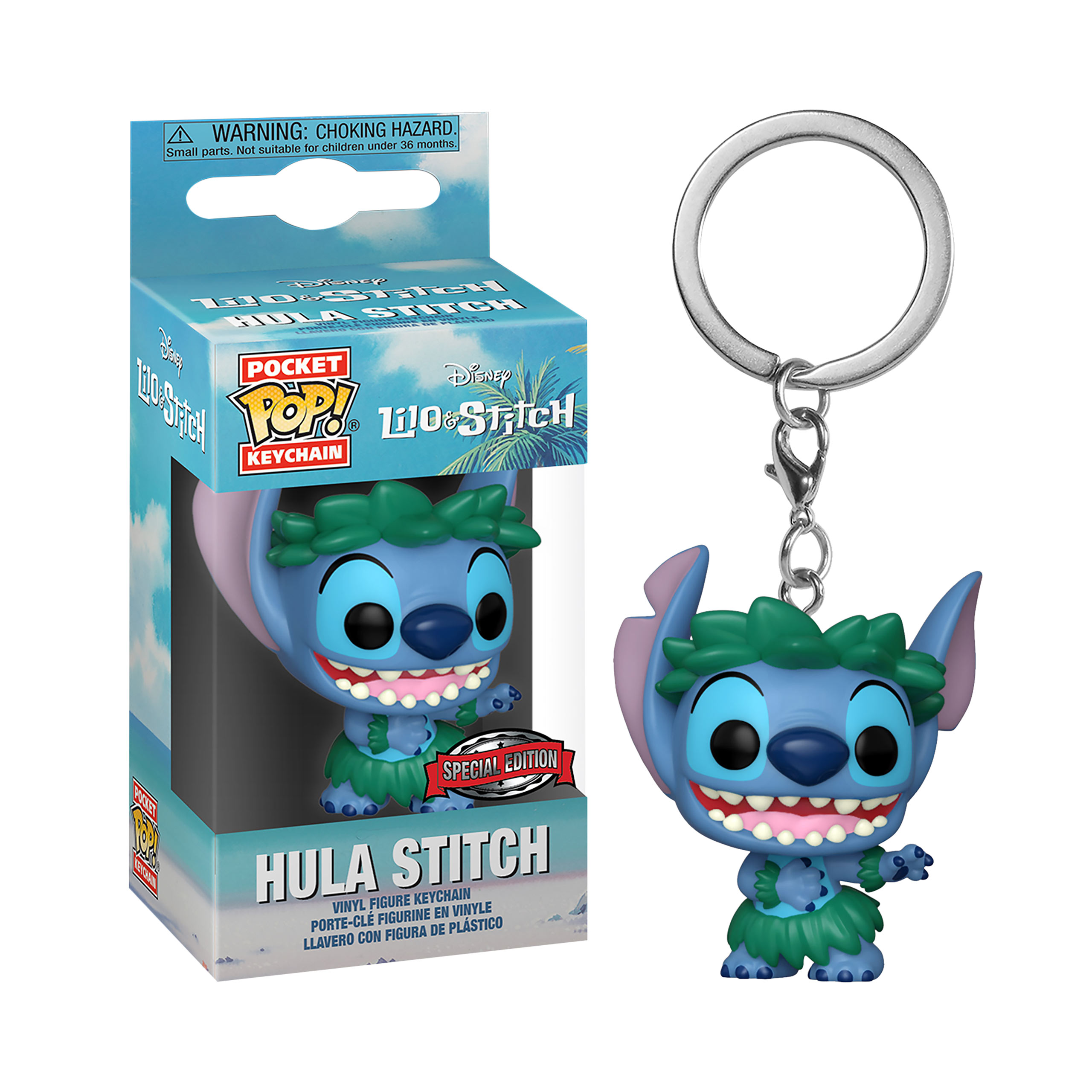 Lilo & Stitch - Hula Stitch Funko Pop Schlüsselanhänger