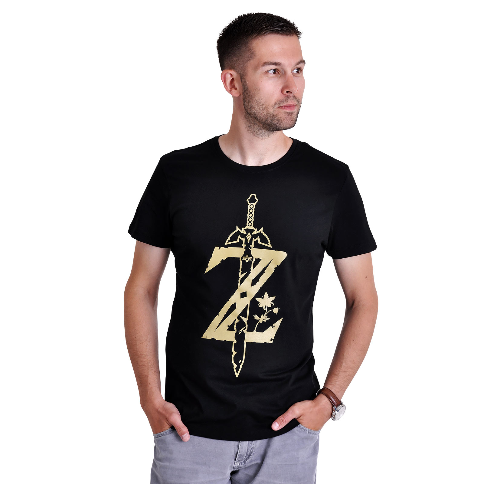 Zelda - Sword Logo T-Shirt schwarz
