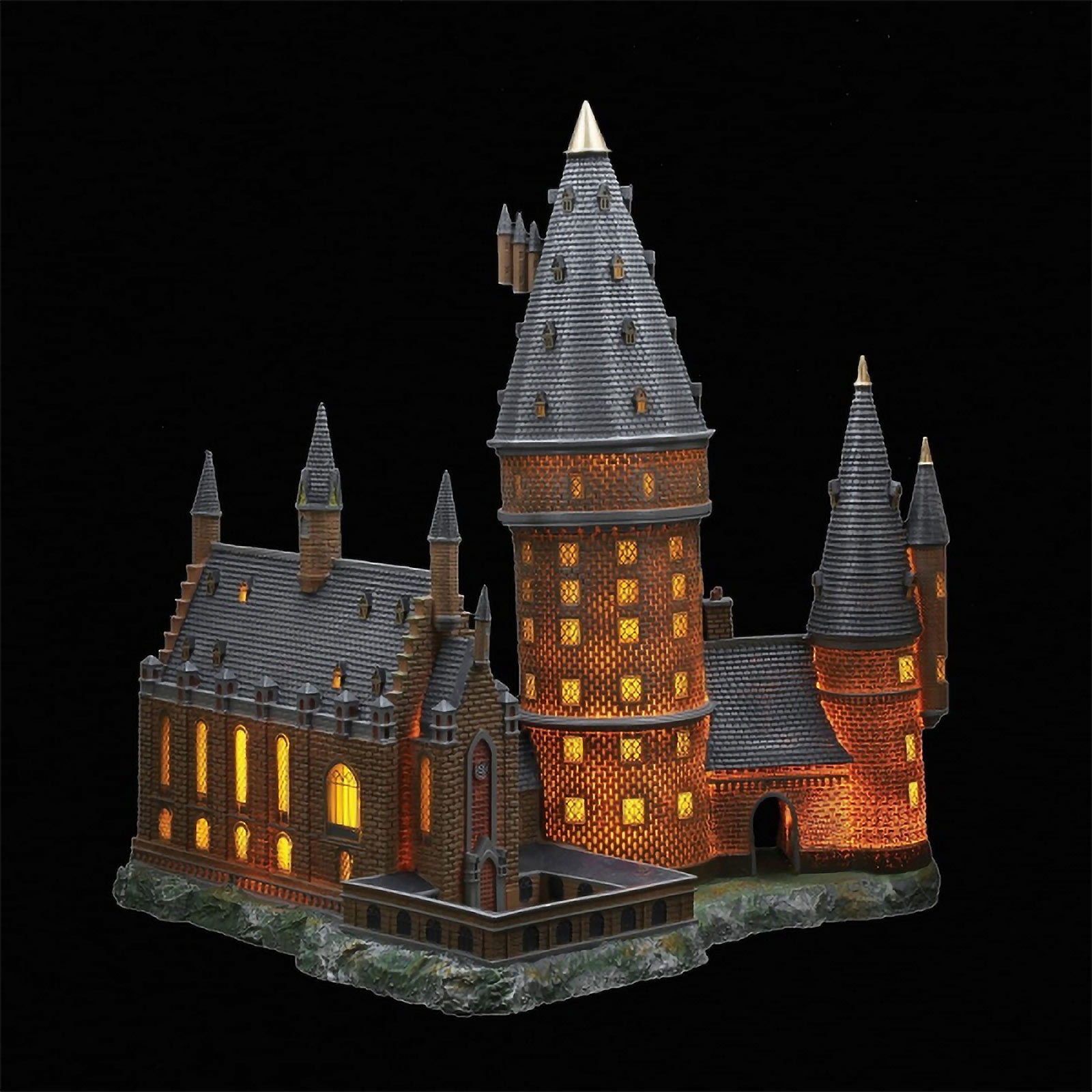 Hogwarts Große Halle mit Hauptturm Miniatur Replik mit Beleuchtung - Harry Potter