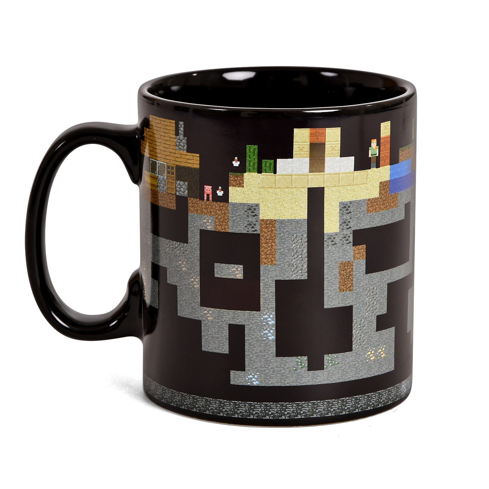 Minecraft - Pixel World Thermoeffekt Tasse Minecraft - Pixel World Thermoeffekt Tasse
