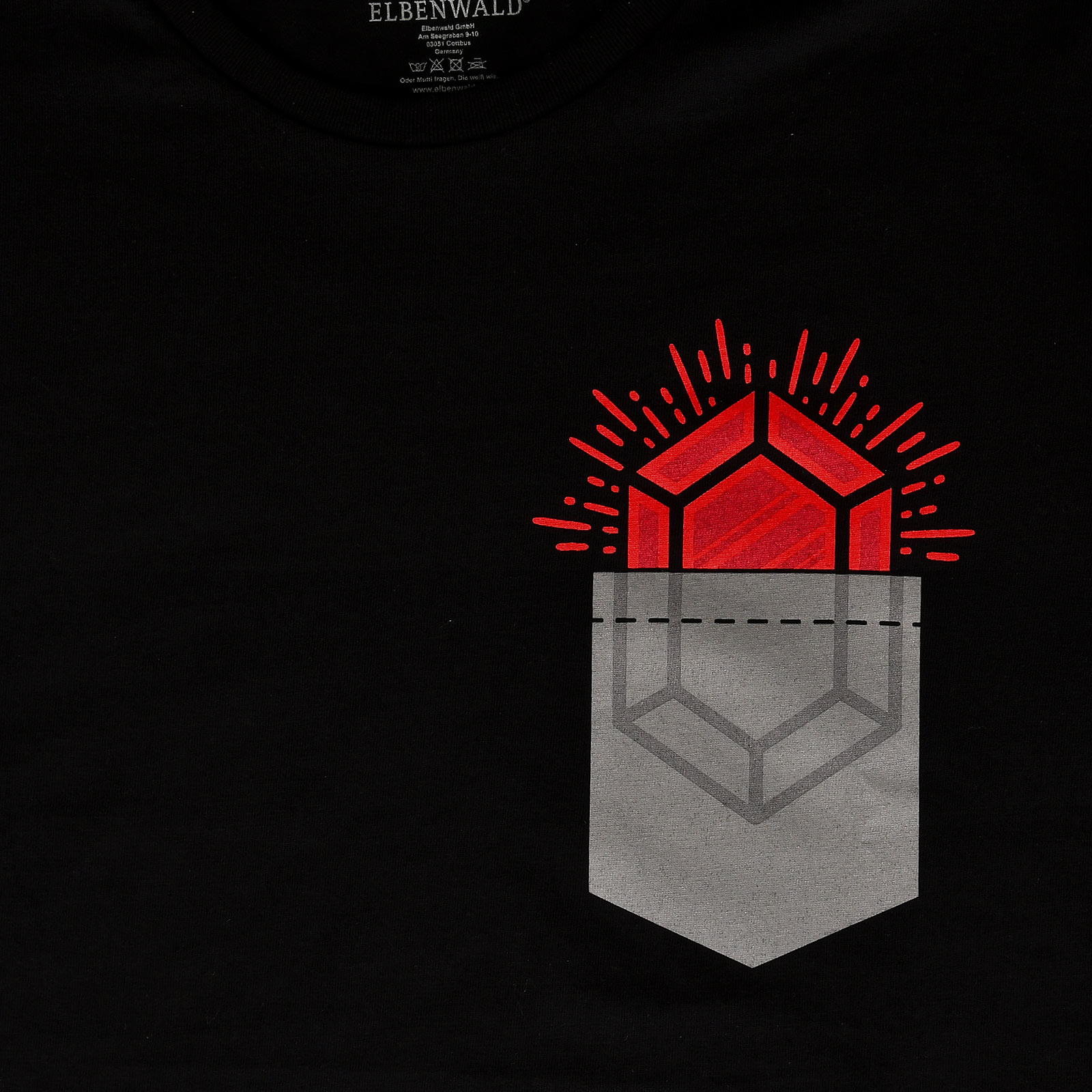Pocket Rubin T-Shirt für Zelda Fans schwarz