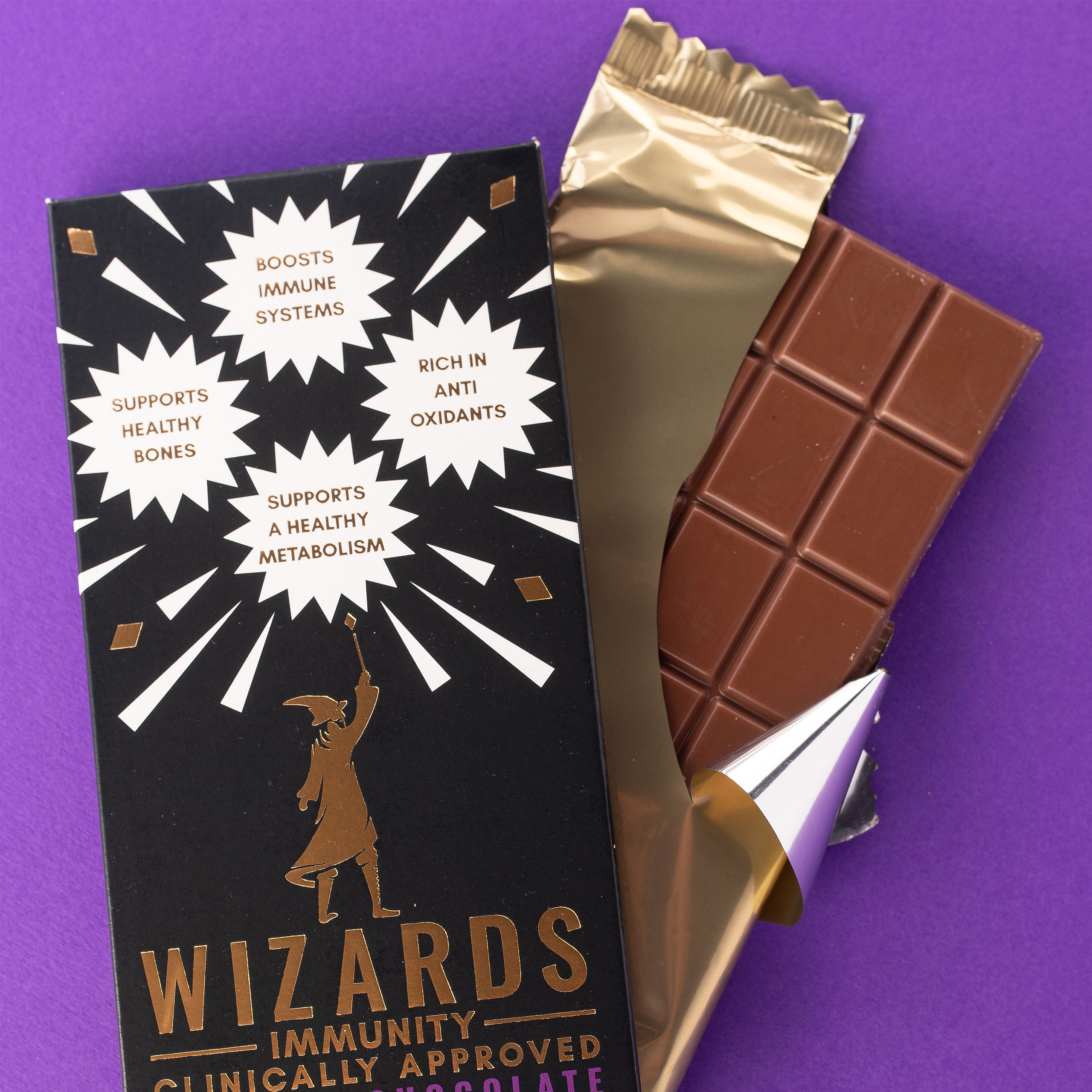 Wizards Magic - Immunity Karamell Schokolade 12 Tafeln