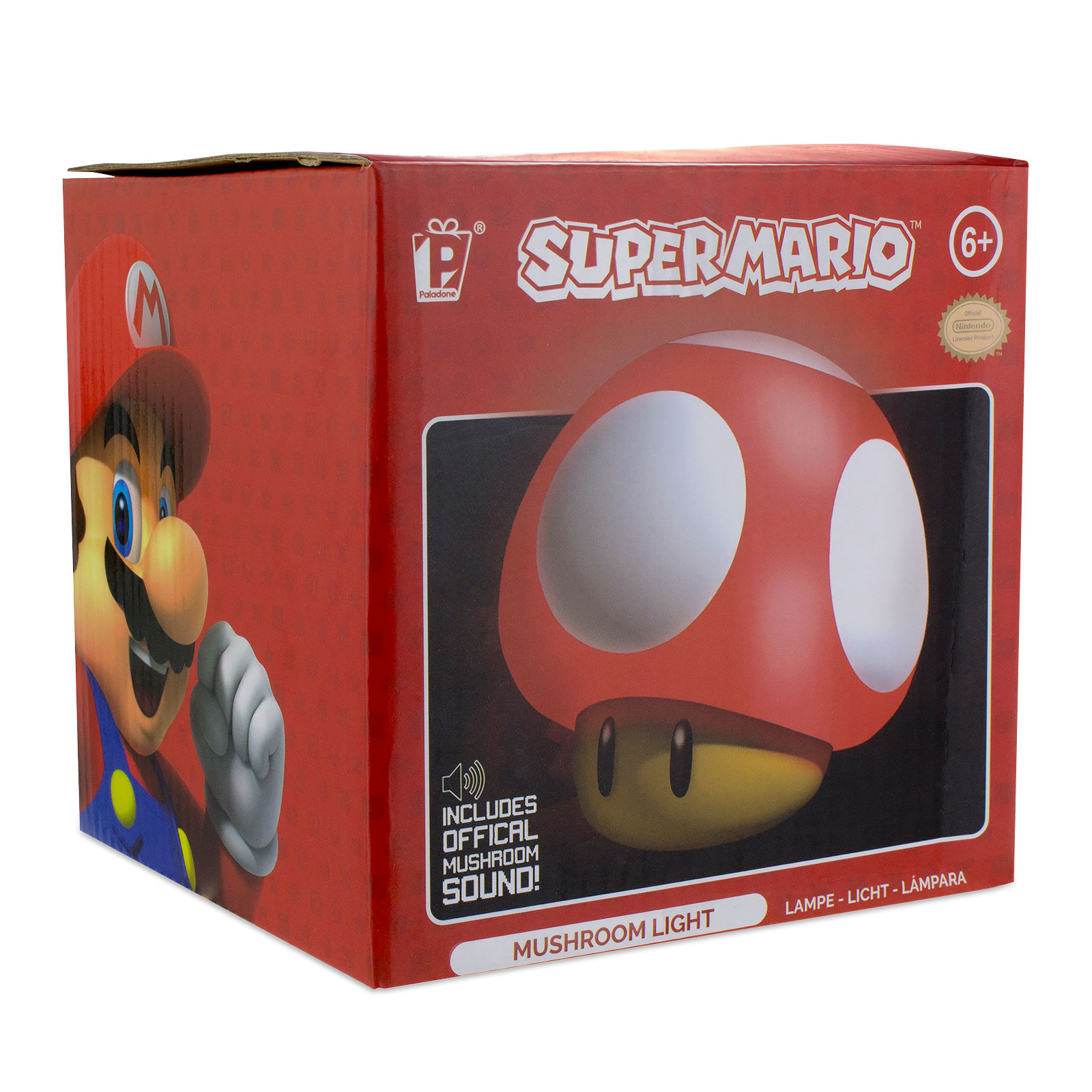 Super Mario - Super-Pilz Tischlampe mit Sound