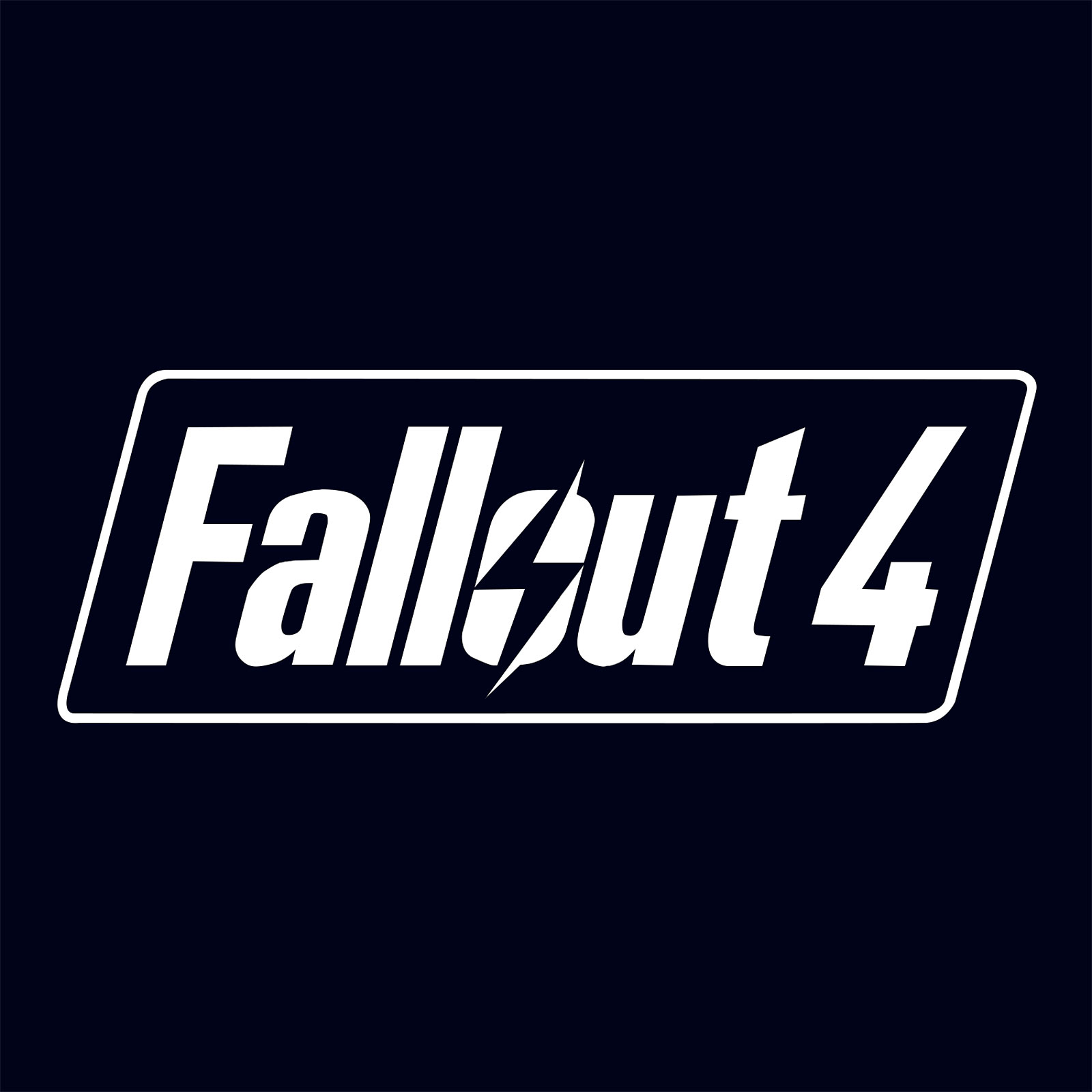 Fallout 4 - Game Logo T-Shirt schwarz