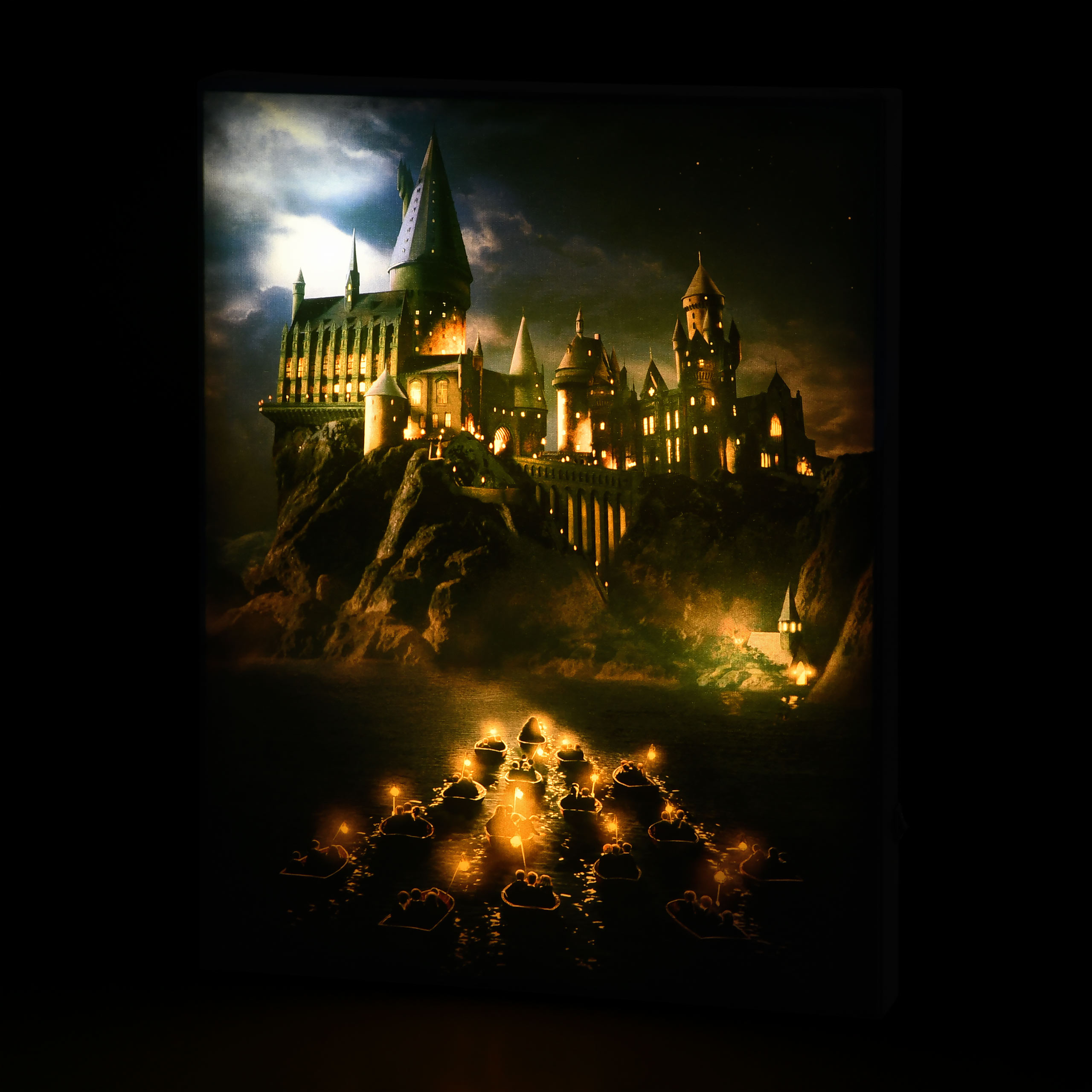 Harry Potter - Hogwarts Wandbild mit Licht
