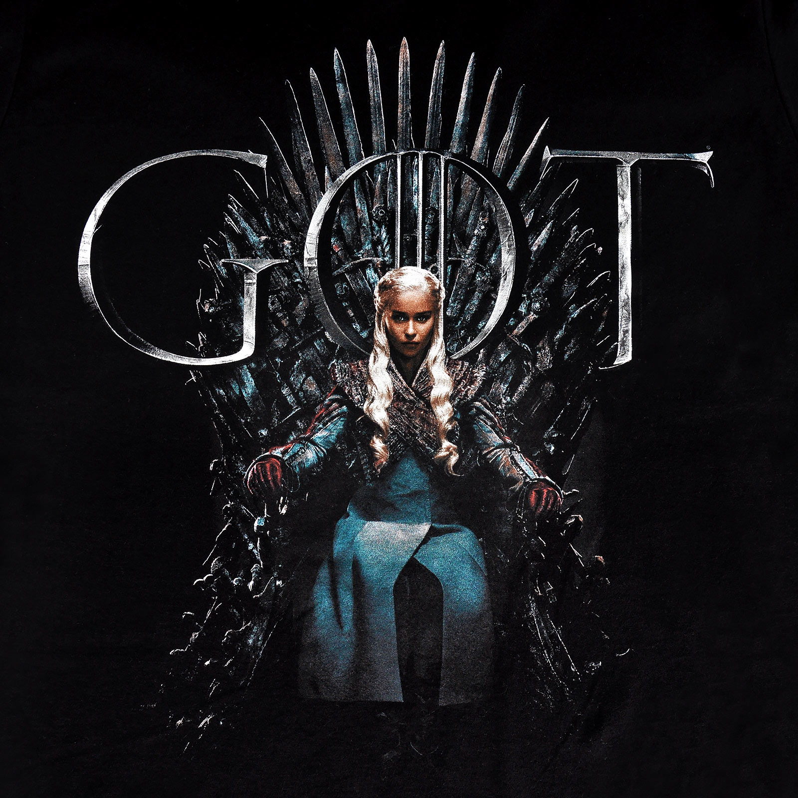 Game of Thrones - Daenerys For The Throne T-Shirt schwarz