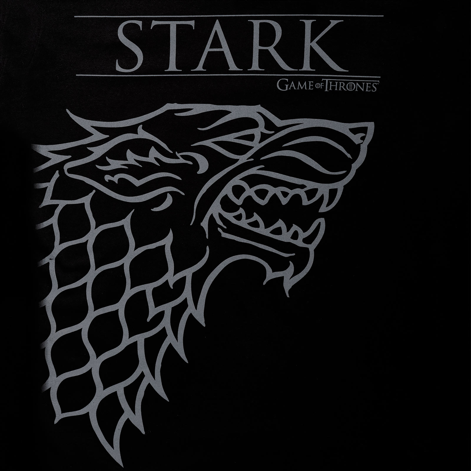Game of Thrones - Schattenwolf House Stark T-Shirt schwarz