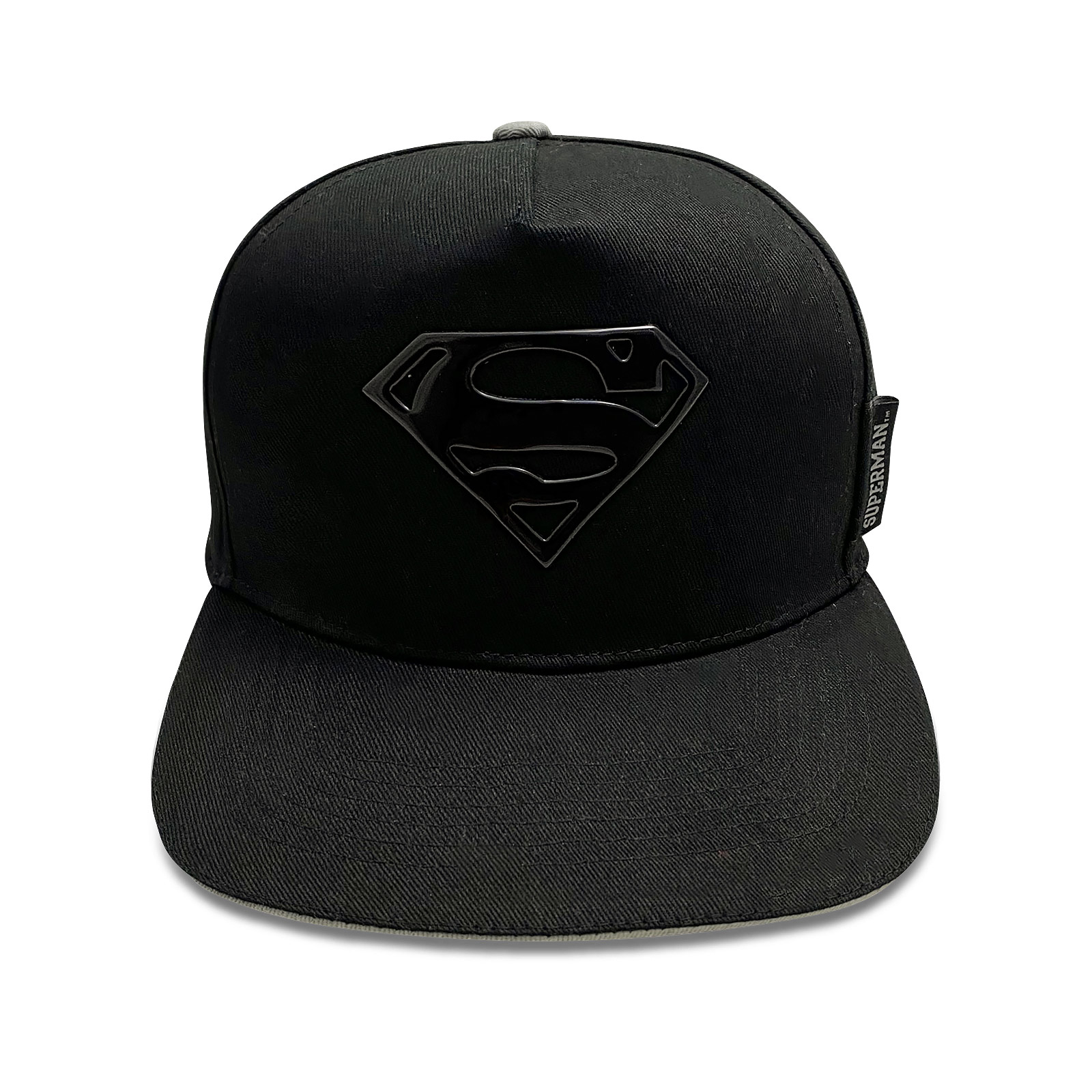 Superman - Vinyl Logo Snapback Cap schwarz