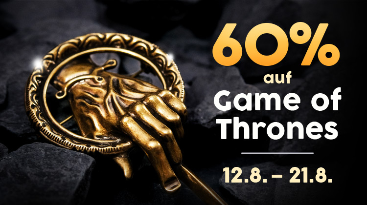 Aktion: 60% Rabatt auf ausgewählte Game of Thrones Artikel - bis zum 21.8.