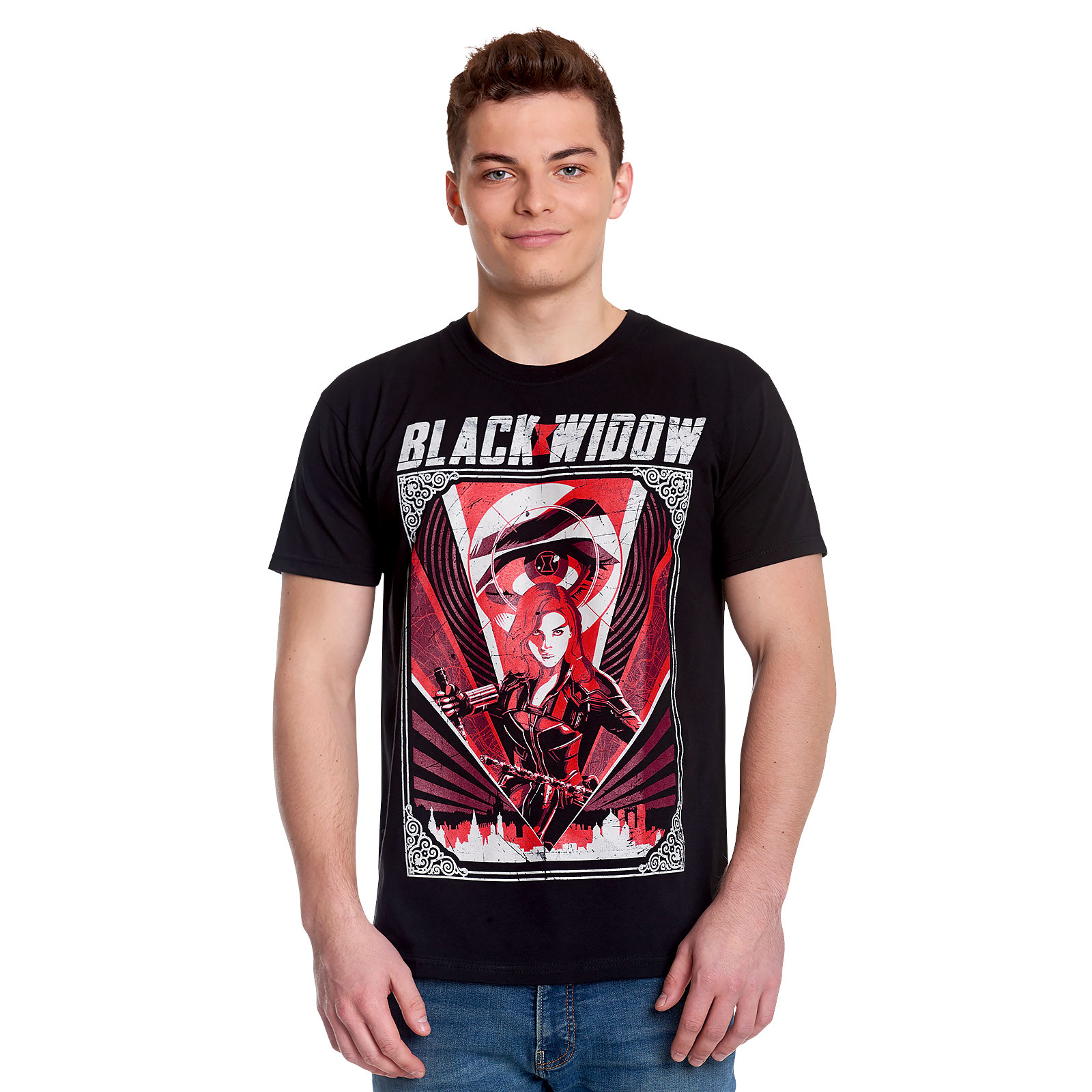 Black Widow - Eye in the Sky Movie T-Shirt schwarz