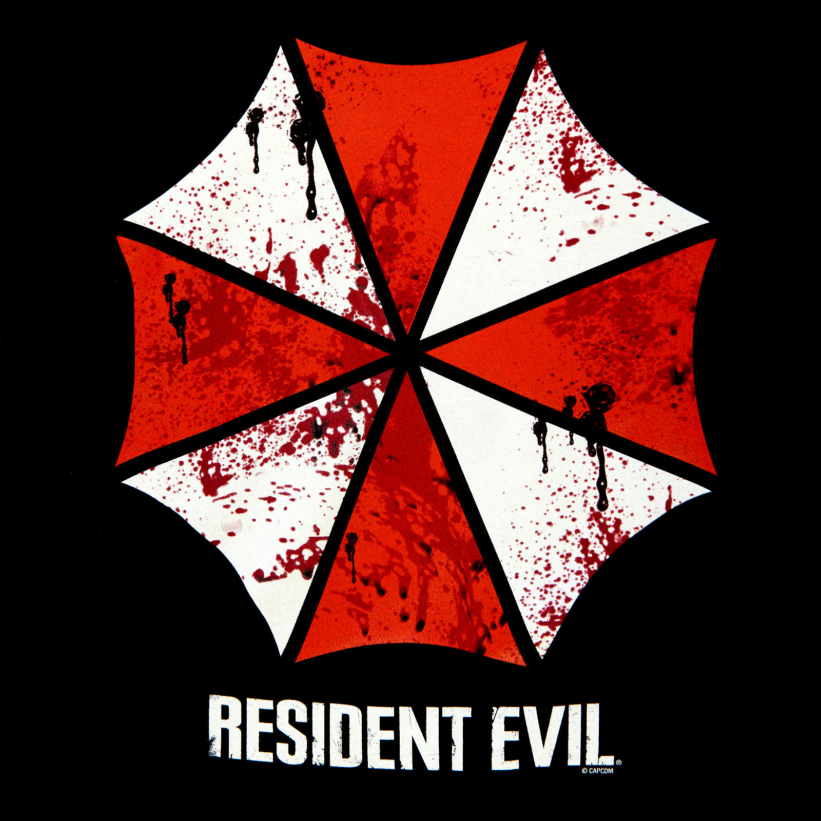 Resident Evil - Umbrella Corporation Bloody Logo T-Shirt schwarz