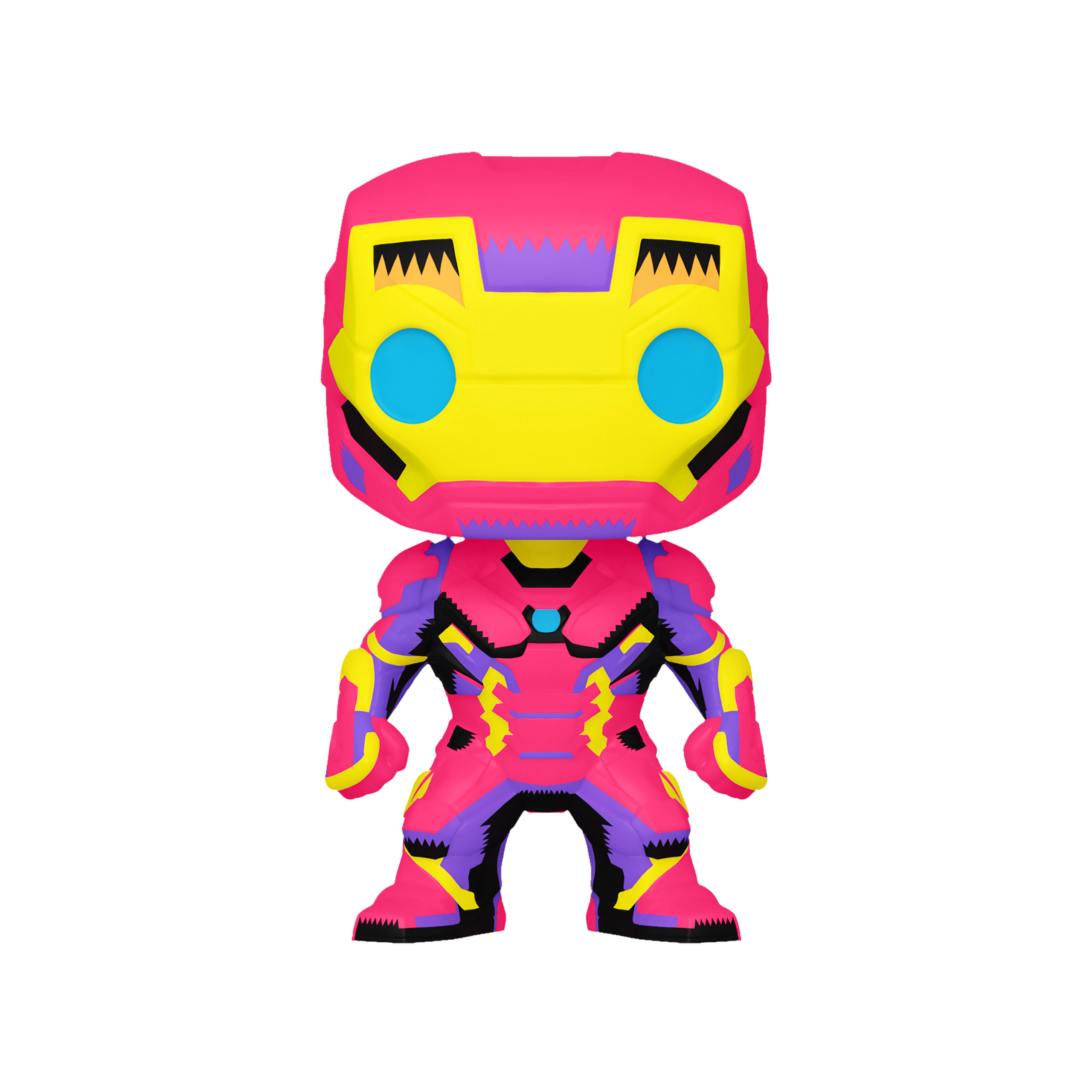 Iron Man - Funko Pop Black Light Glow Wackelkopf-Figur