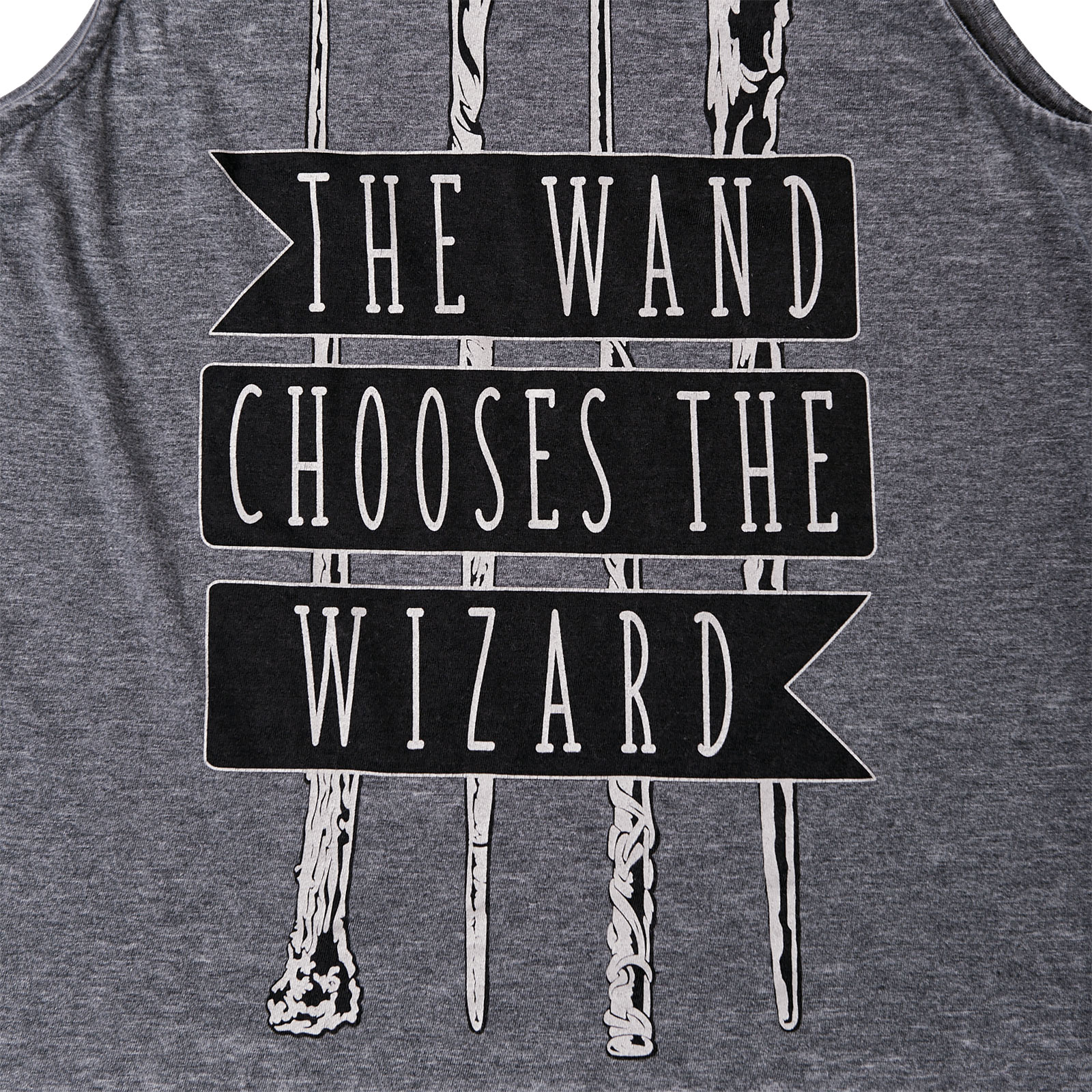 Harry Potter - Wand Chooses Wizard Tank Top grau