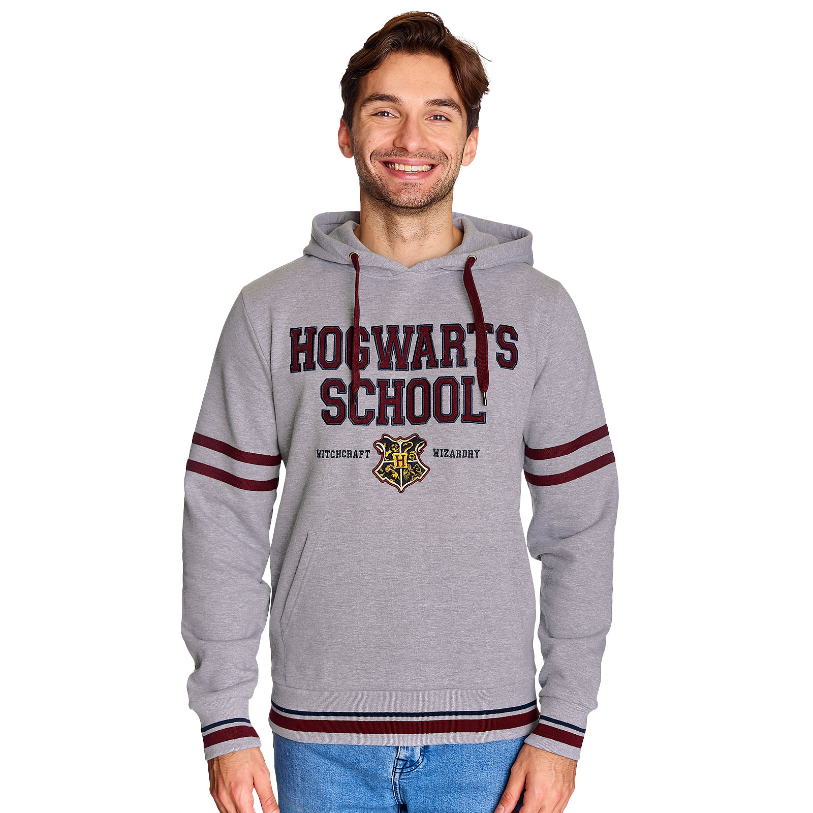 Harry Potter - Hogwarts School Hoodie grau
