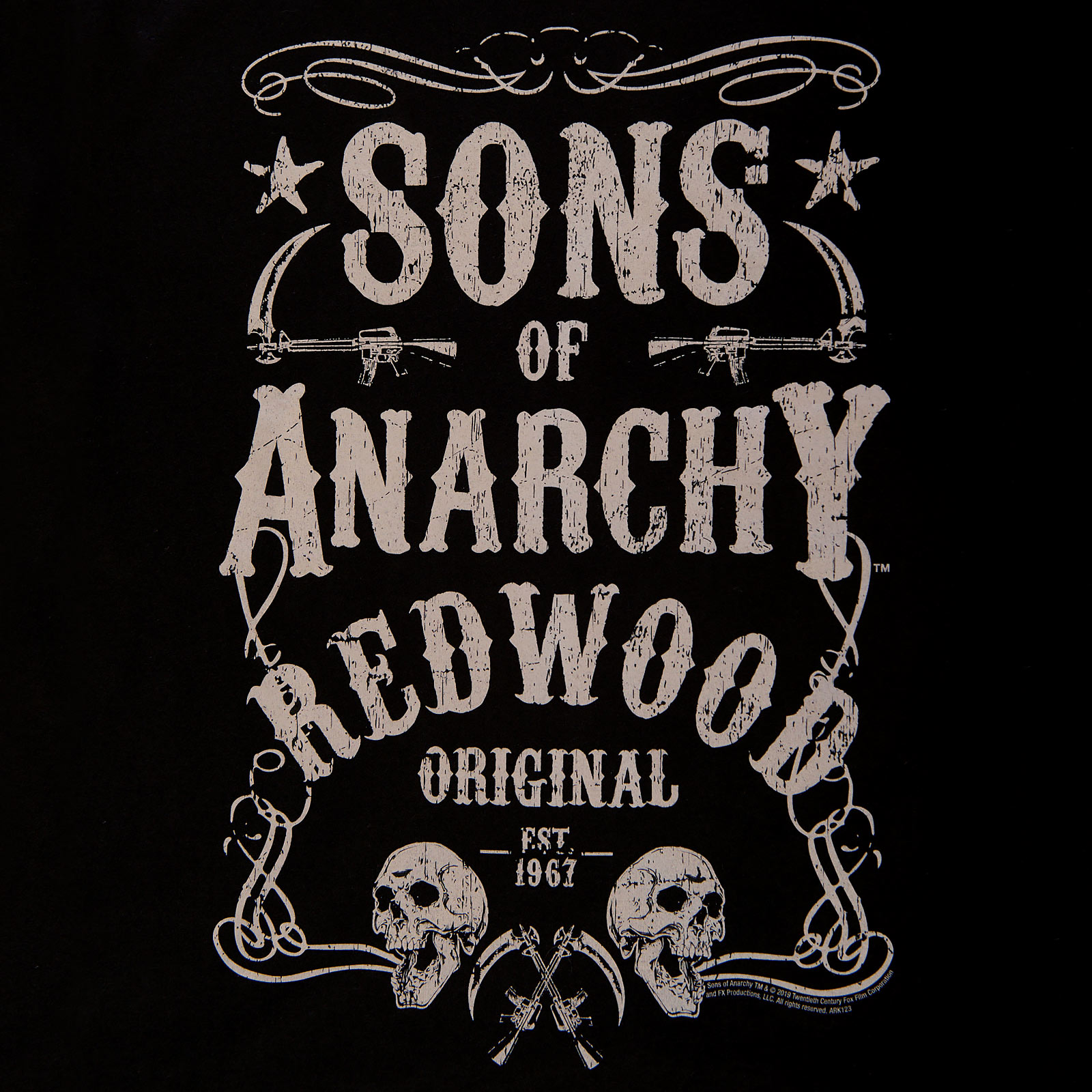 Sons of Anarchy - Redwood Original Est. 1967 T-Shirt schwarz