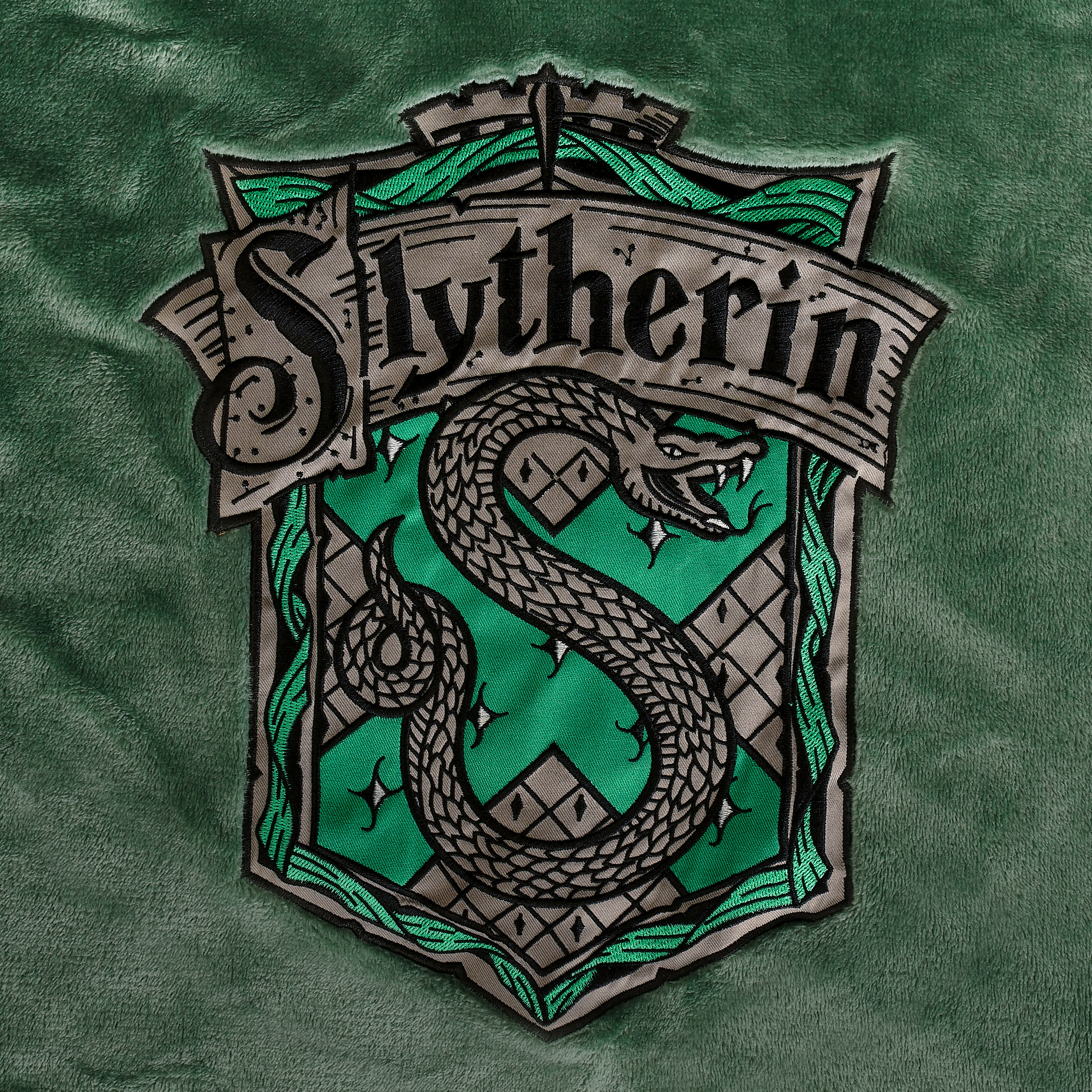 Harry Potter - Slytherin Wappen Bademantel grün