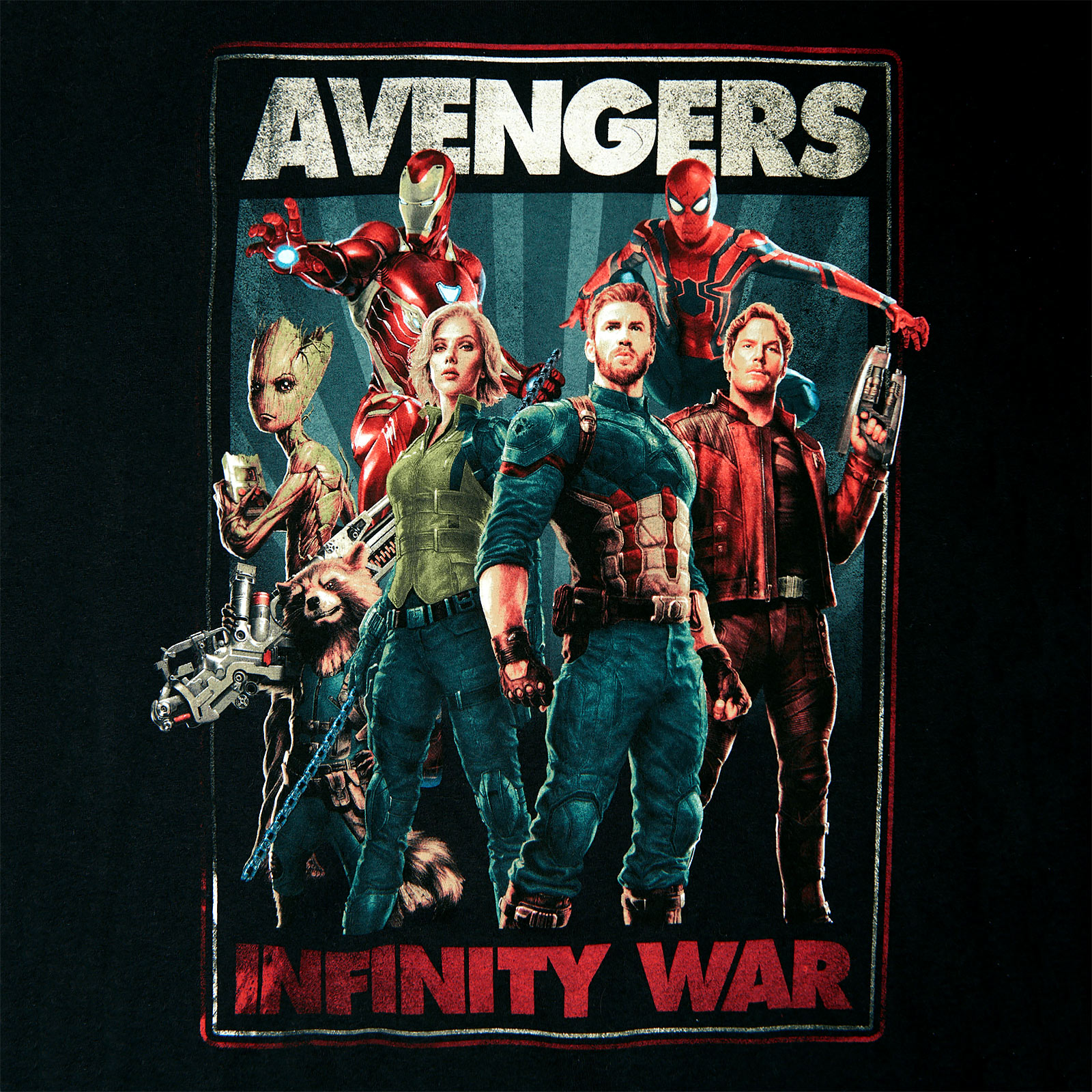 Avengers - Infinity Heroes Collage T-Shirt schwarz