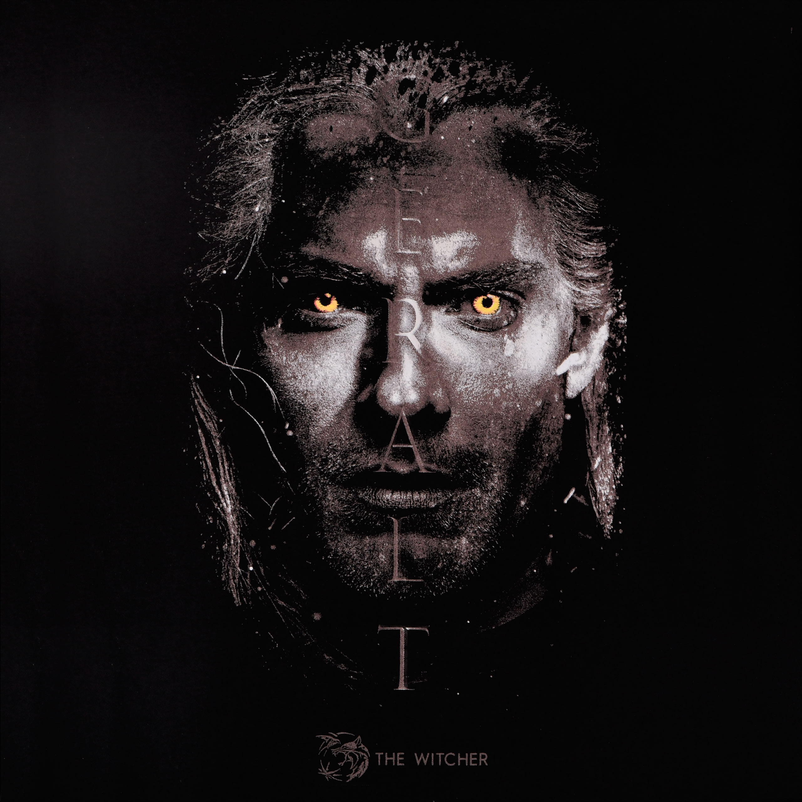 Witcher - Geralt Portrait T-Shirt schwarz